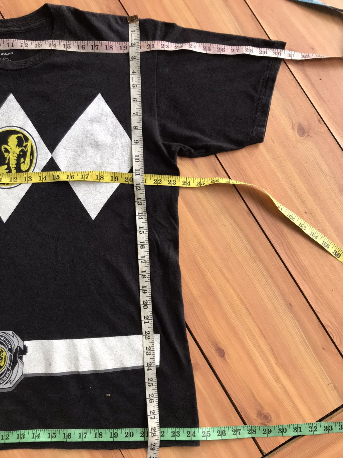 Japanese Brand × Vintage POWER RANGERS Black T Shirt Size US XL / EU 56 / 4 - 5 Thumbnail