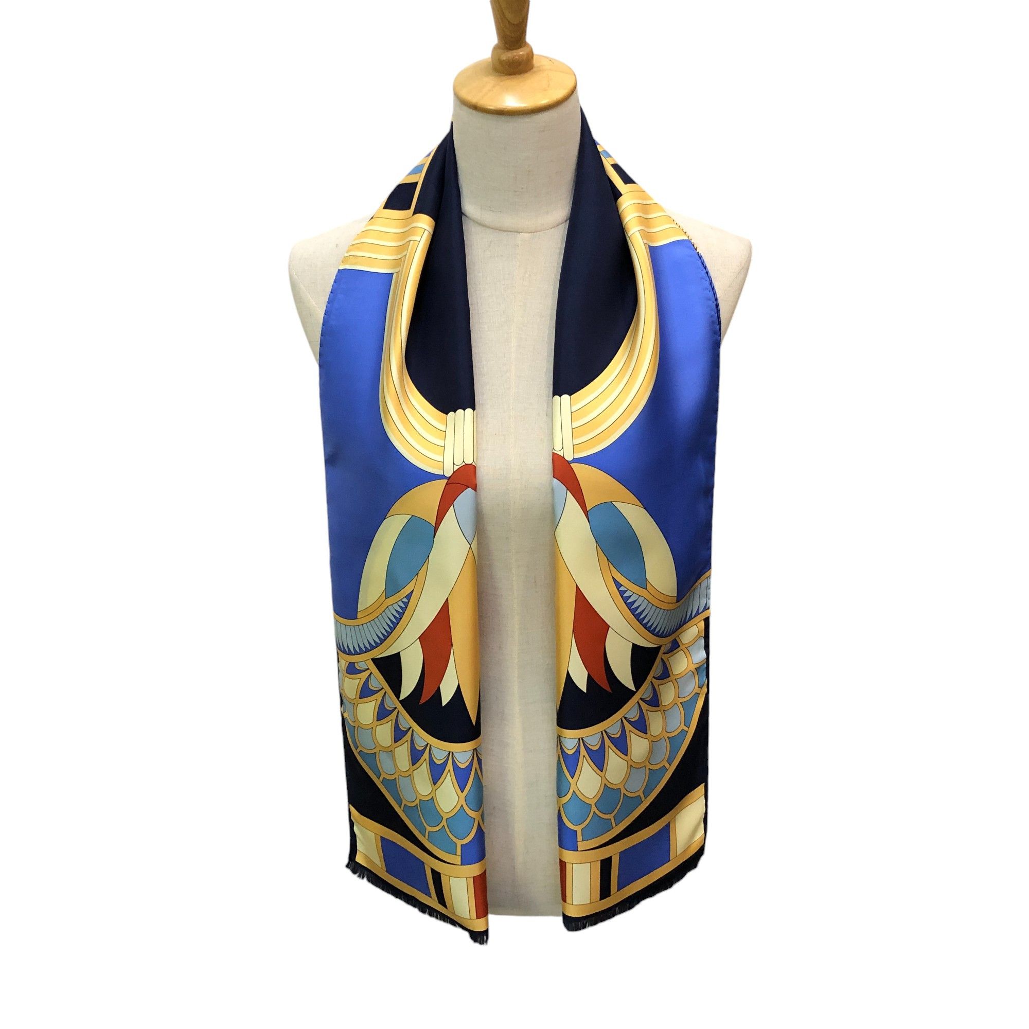 Japanese Brand M. Frey Wein Native Silk Stole Silk Scarf M1405 Size ONE SIZE - 1 Thumbnail