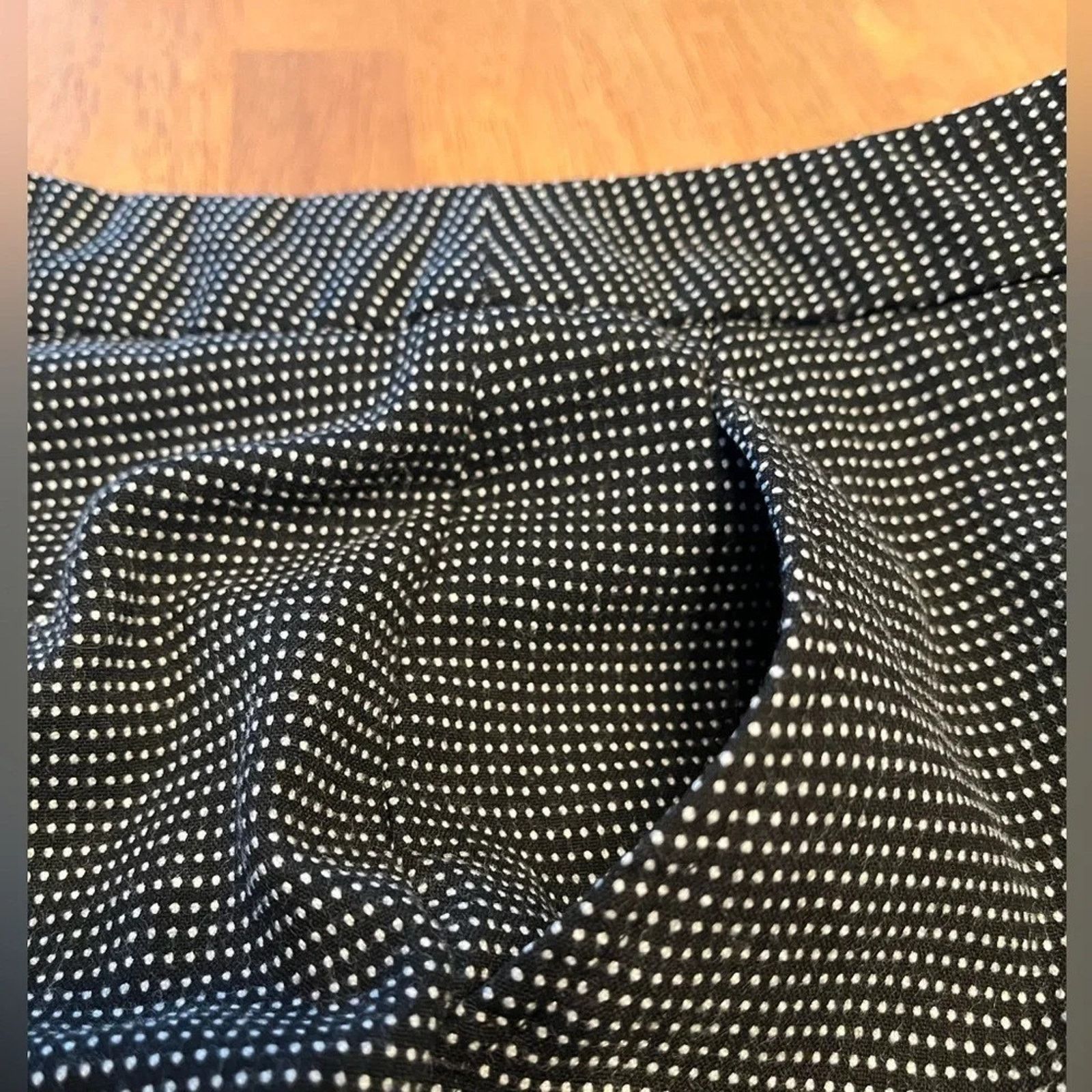 The Unbranded Brand Dana Bachman Black Tie pants with white polka dots, size 8. Size 30" / US 8 / IT 44 - 4 Thumbnail