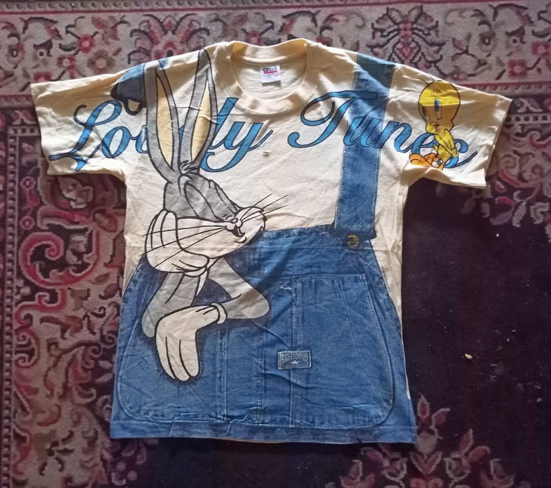 Cartoon Network × Vintage × Warner Bros Vintage Looney Tunes Fullprint 90s Size US M / EU 48-50 / 2 - 5 Thumbnail