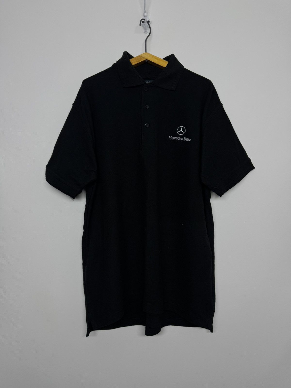 Mercedes-Benz Vintage Y2k Mercedes Bens Polo T-Shirt 00’s Size US M / EU 48-50 / 2 - 1 Thumbnail