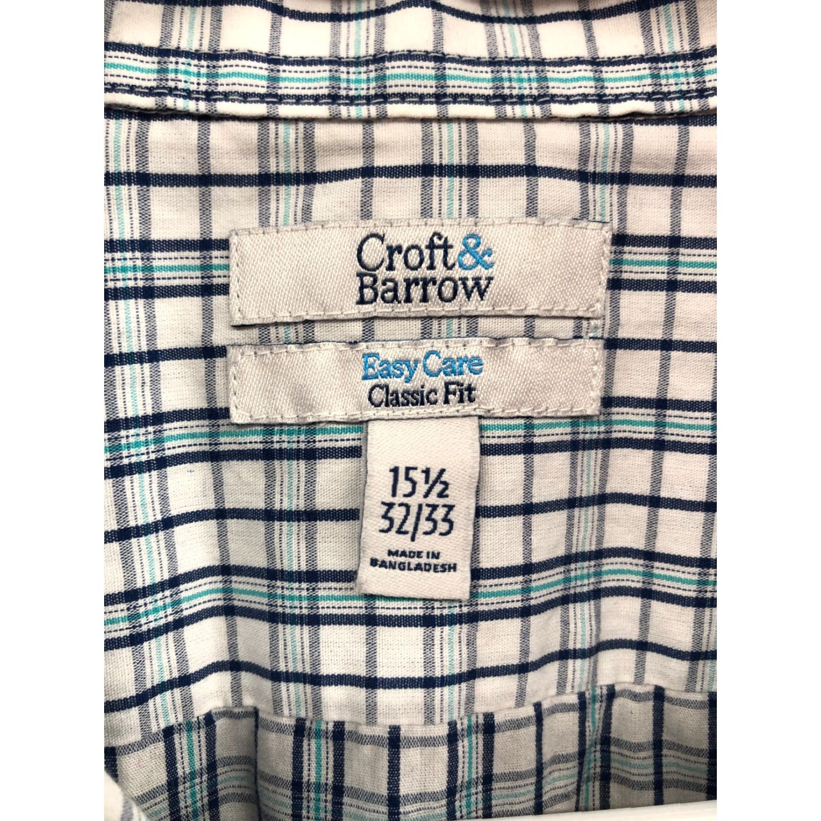 Croft & Barrow Croft & Barrow Shirt Mens Blue Plaid Long Sleeve 15.5 32/33 Button-Up Combo Main Shirt Casual Mens Blue Plaid Long Sleeve Button-Up Croft & Barrow Size US L / EU 52-54 / 3 - 6 Thumbnail