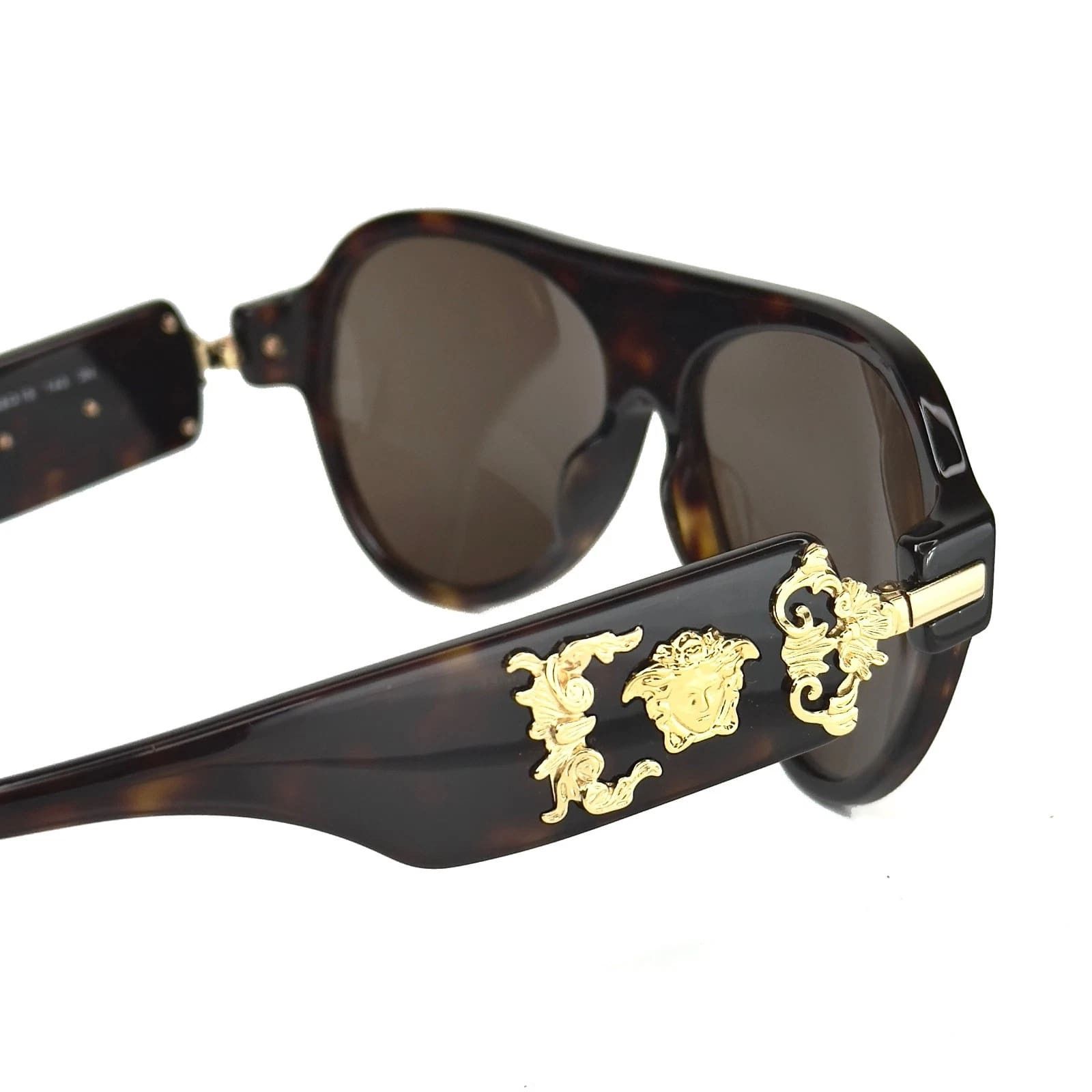 Versace VERSACE VE4323 4323 Rock Icon Baroque Aviator Sunglasses Size ONE SIZE - 3 Thumbnail