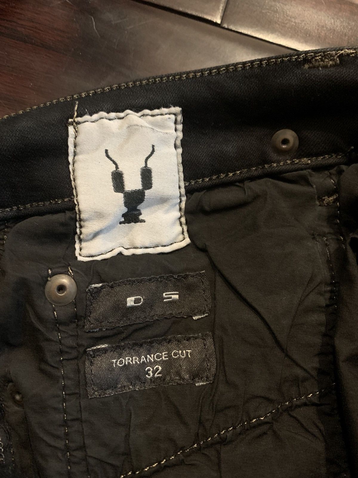 Rick Owens Drkshdw DRKSHDW Torrance Cut Waxed Denim Size US 32 / EU 48 - 10 Thumbnail