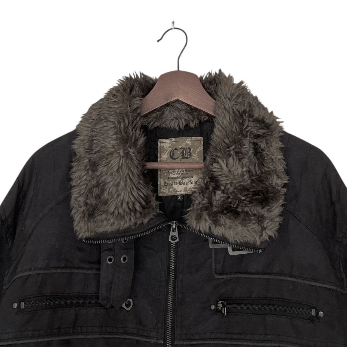 If Six Was Nine Vintage Brand Create Barefoot Fur Sweat Leather 1990s Size US L / EU 52-54 / 3 - 7 Thumbnail