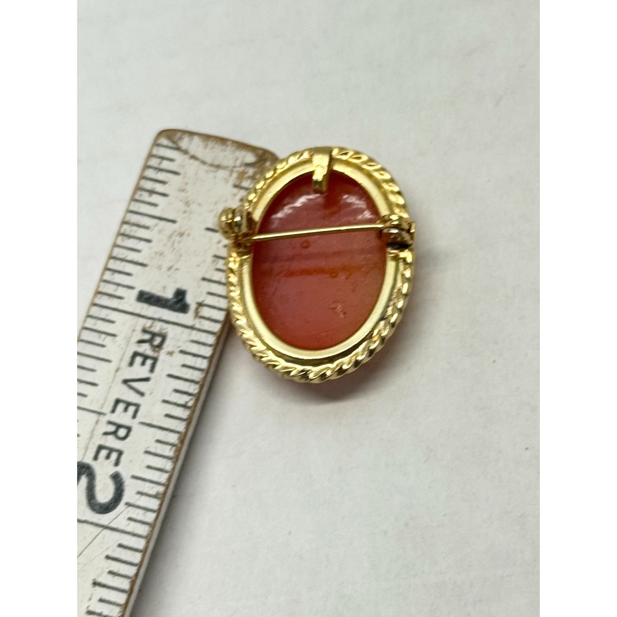Vintage Vintage cameo brooch pin pendant Size ONE SIZE - 5 Thumbnail
