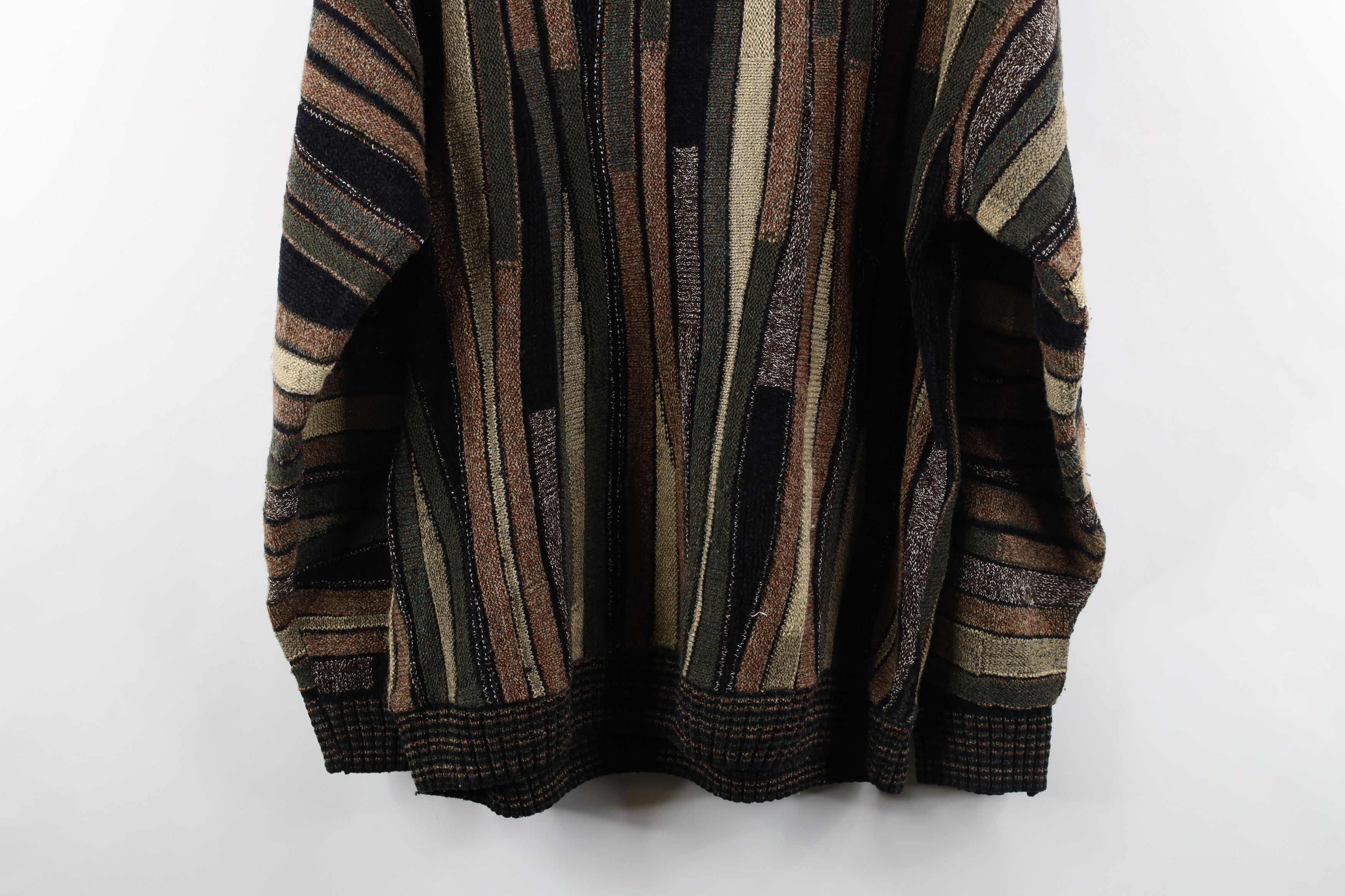 Vintage Vintage 90s Coogi Style Striped Knit Cosby Sweater USA Size US XL / EU 56 / 4 - 7 Thumbnail