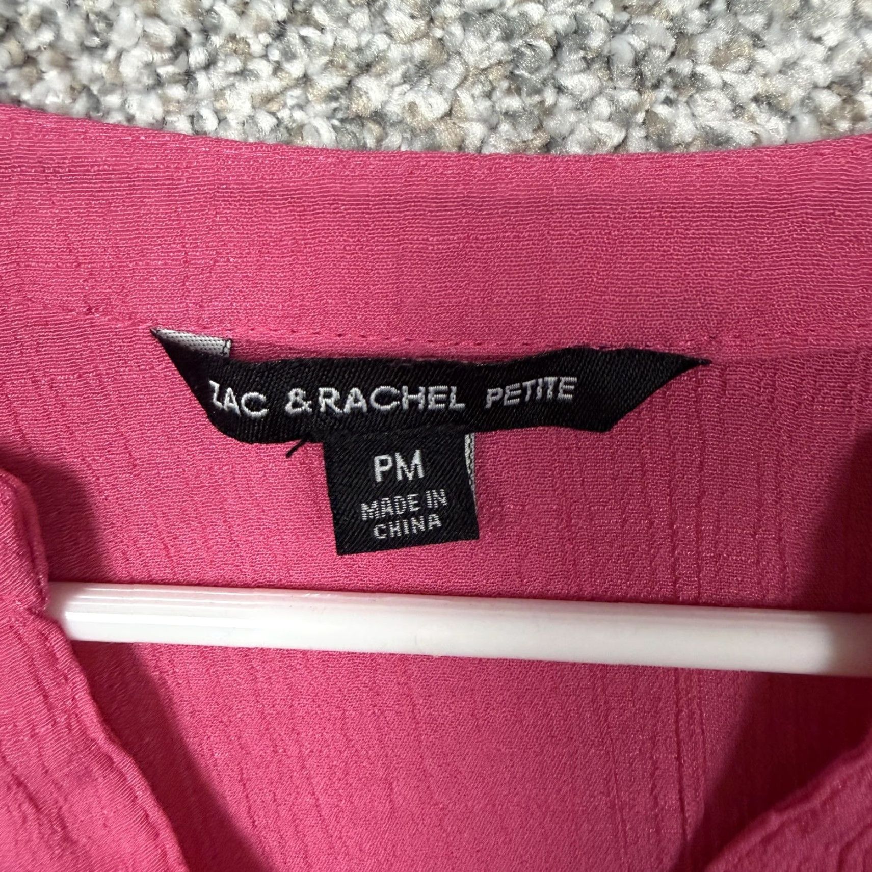 Vintage Zac & Rachel Petite Blouse Womens PM Pink Lattice Boho Preppy Barbiecore Size M / US 6-8 / IT 42-44 - 5 Thumbnail