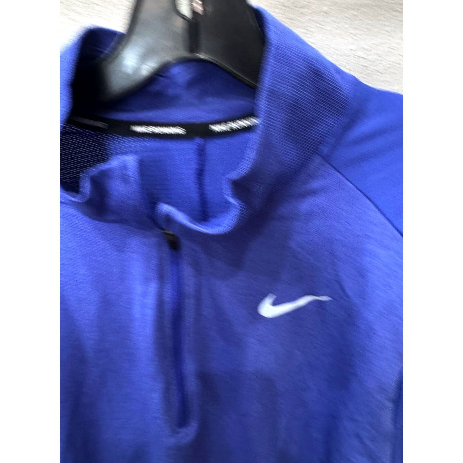 Nike Nike Running Blue Zip Long Sleeve Shirt L Mens Size US L / EU 52-54 / 3 - 5 Thumbnail