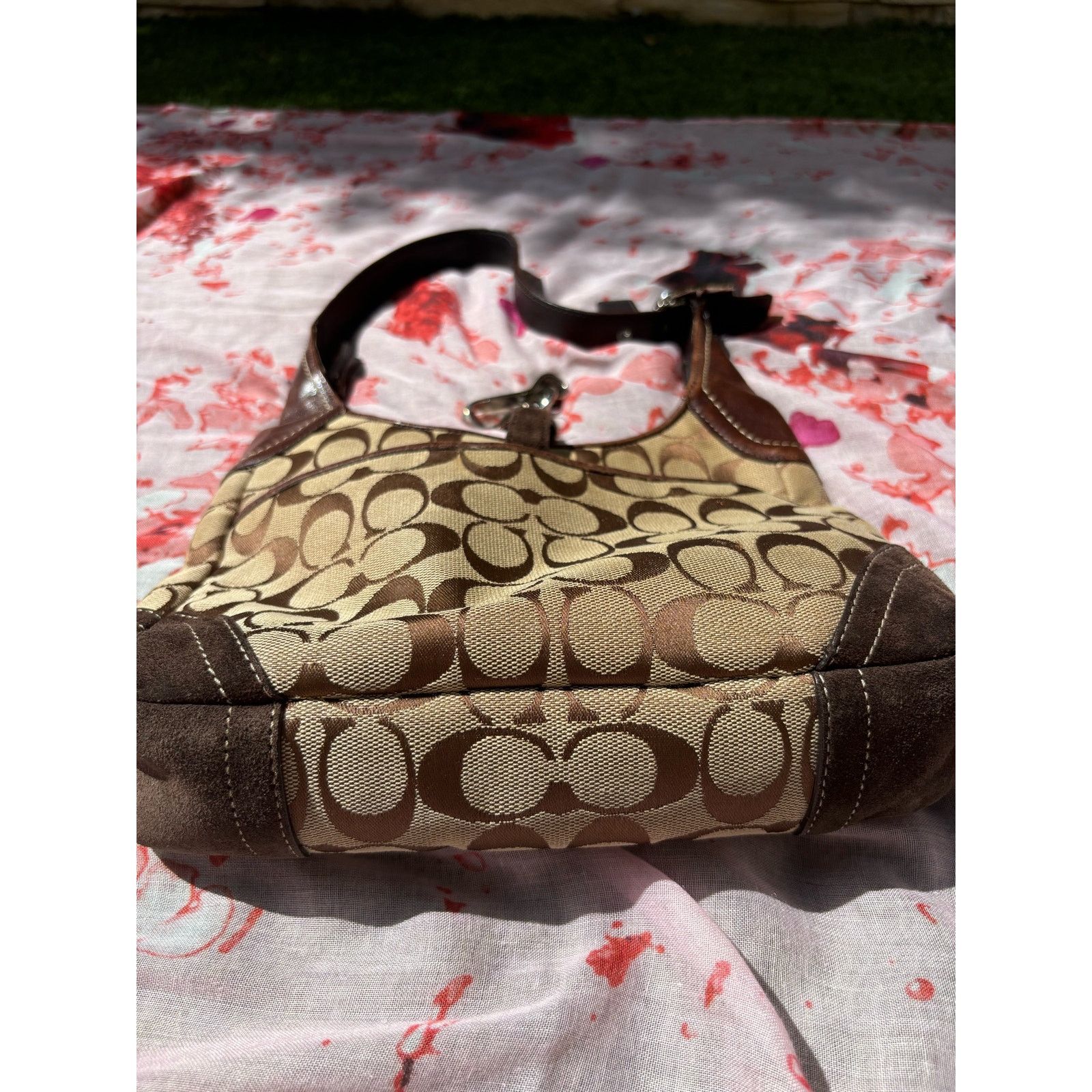 coach バッグe05q-8k10 Coach COACH E05Q 8K10 Coach Hobo Signature Purse Handbag