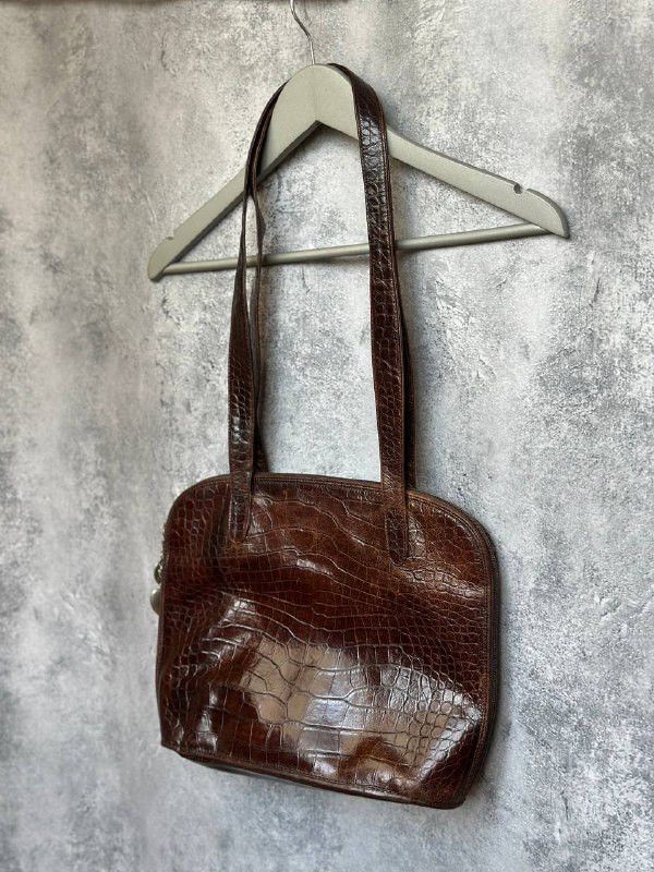 Russell & Bromley Russell & Bromley Italy Croc Embossed Leather Shoulder Bag Size ONE SIZE - 1 Thumbnail