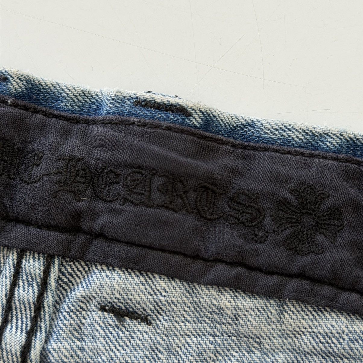 Chrome Hearts Chrome Hearts Studded Leather Cross Patch Denim Shorts Size US 26 / EU 42 - 14 Thumbnail