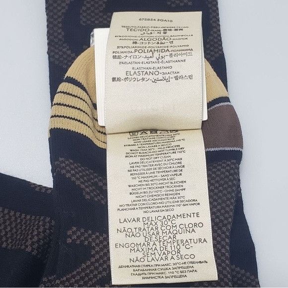 Gucci Gucci Interlocking G Logo Socks Black Men’s Small Size ONE SIZE - 3 Thumbnail