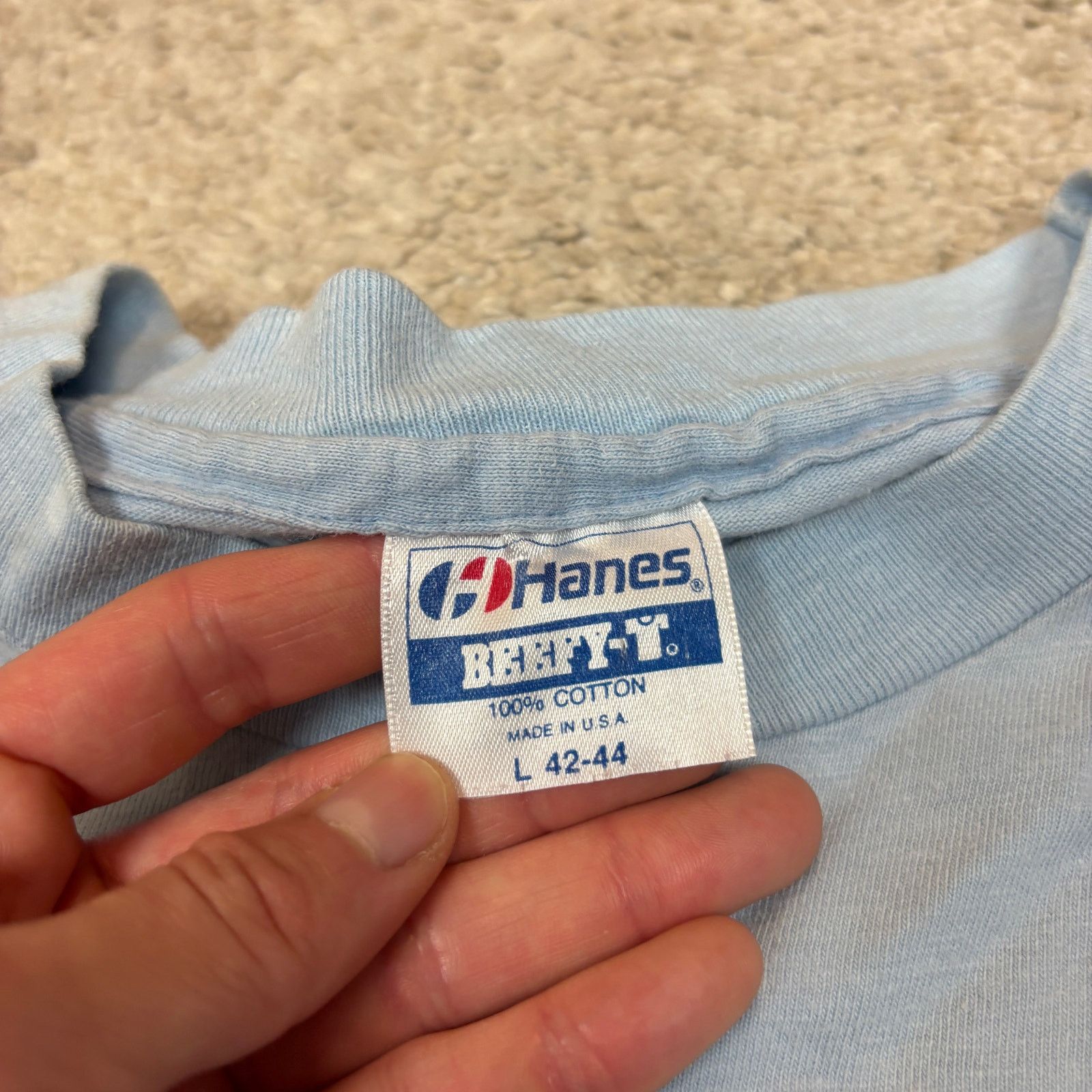 Hanes × Vintage Vintage 80s Peregrine Falcon Southwest Single Stitch Shirt L Size US L / EU 52-54 / 3 - 8 Thumbnail
