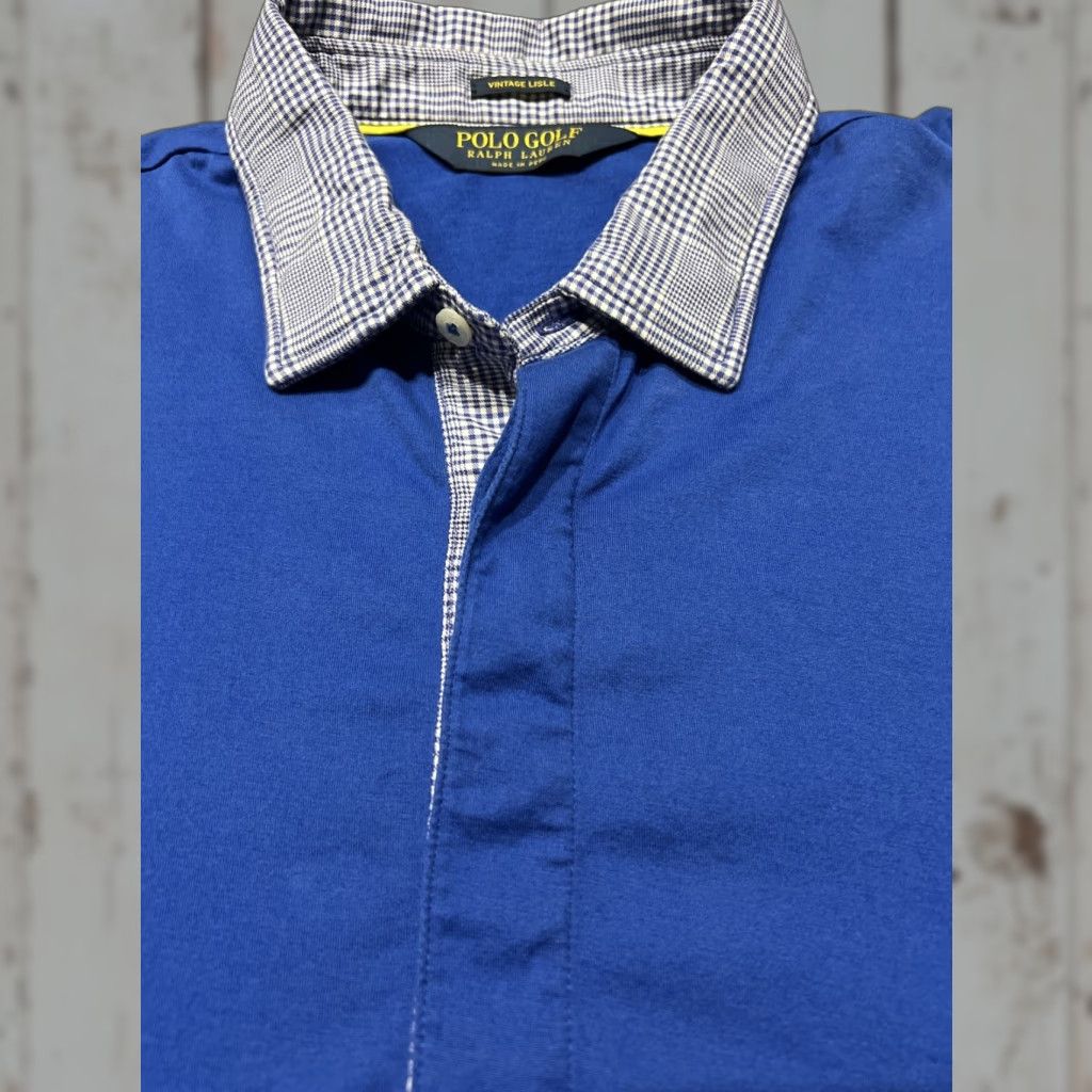 Ralph Lauren VINTAGE Ralph Lauren Polo Golf Shirt Mens XL Blue Size US XL / EU 56 / 4 - 1 Thumbnail