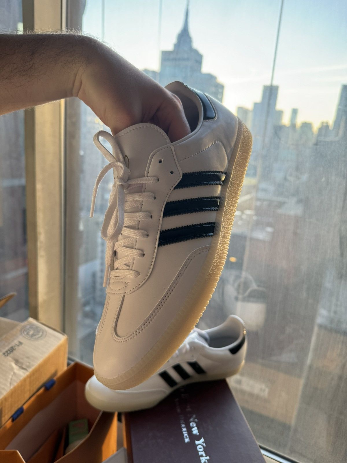 Adidas Patent Sambas Size US 13 / EU 46 - 2 Thumbnail