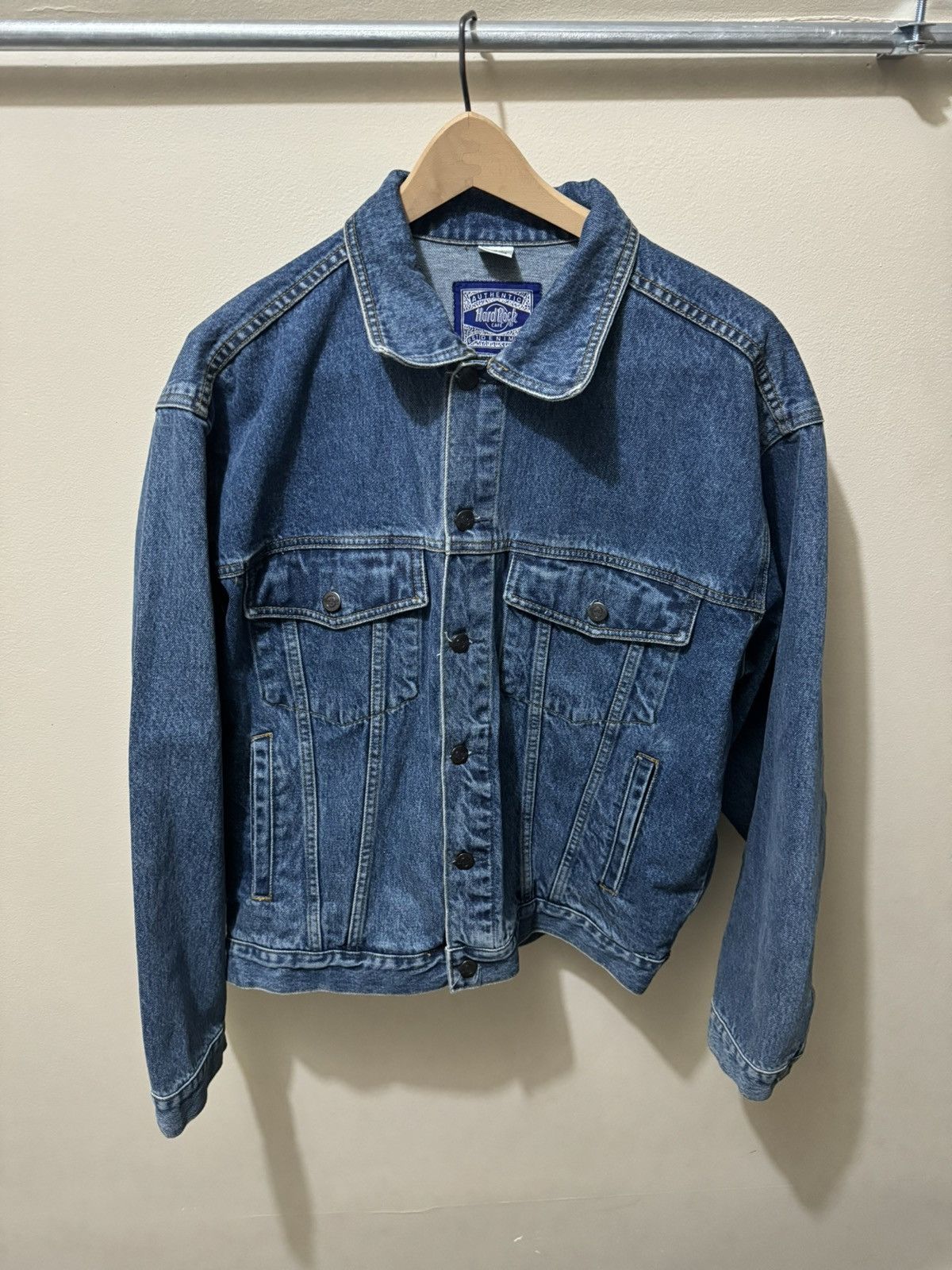 Hard Rock Cafe × Vintage Hard rock cafe denim jacket Size US L / EU 52-54 / 3 - 1 Thumbnail