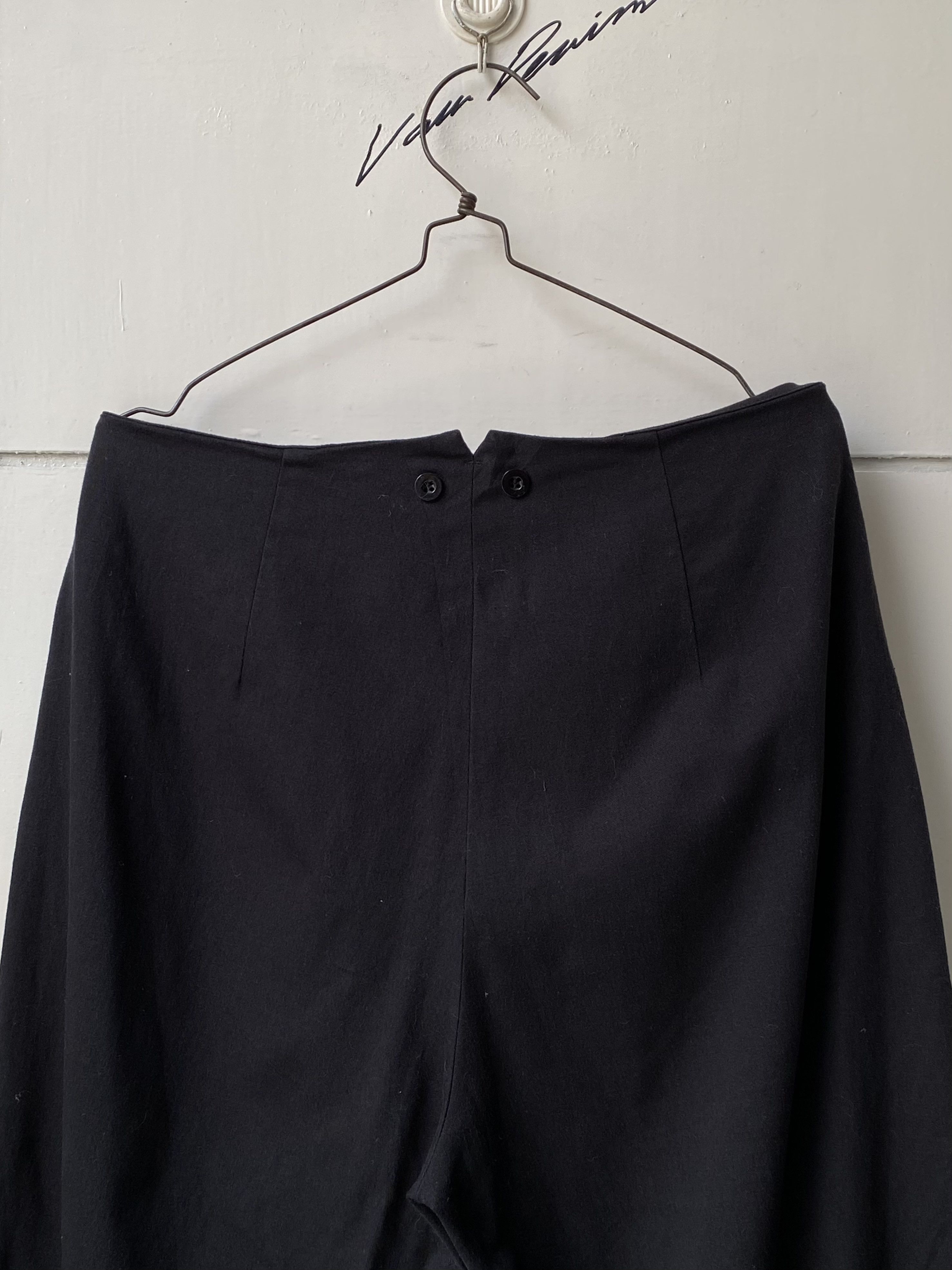 Yohji Yamamoto Yohji Yamamoto ROBYN Black Long Pants Size US 34 / EU 50 - 5 Thumbnail