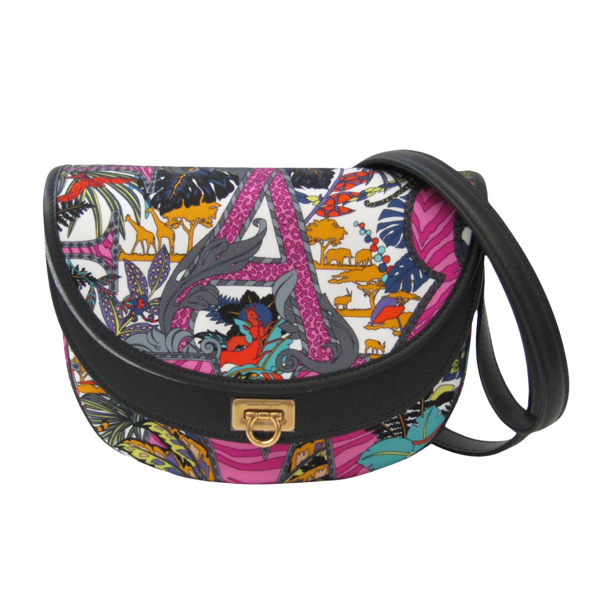 Salvatore Ferragamo Gancini Multicolour Leather Shoulder Bag (Pre-Owned) Size ONE SIZE - 1 Thumbnail