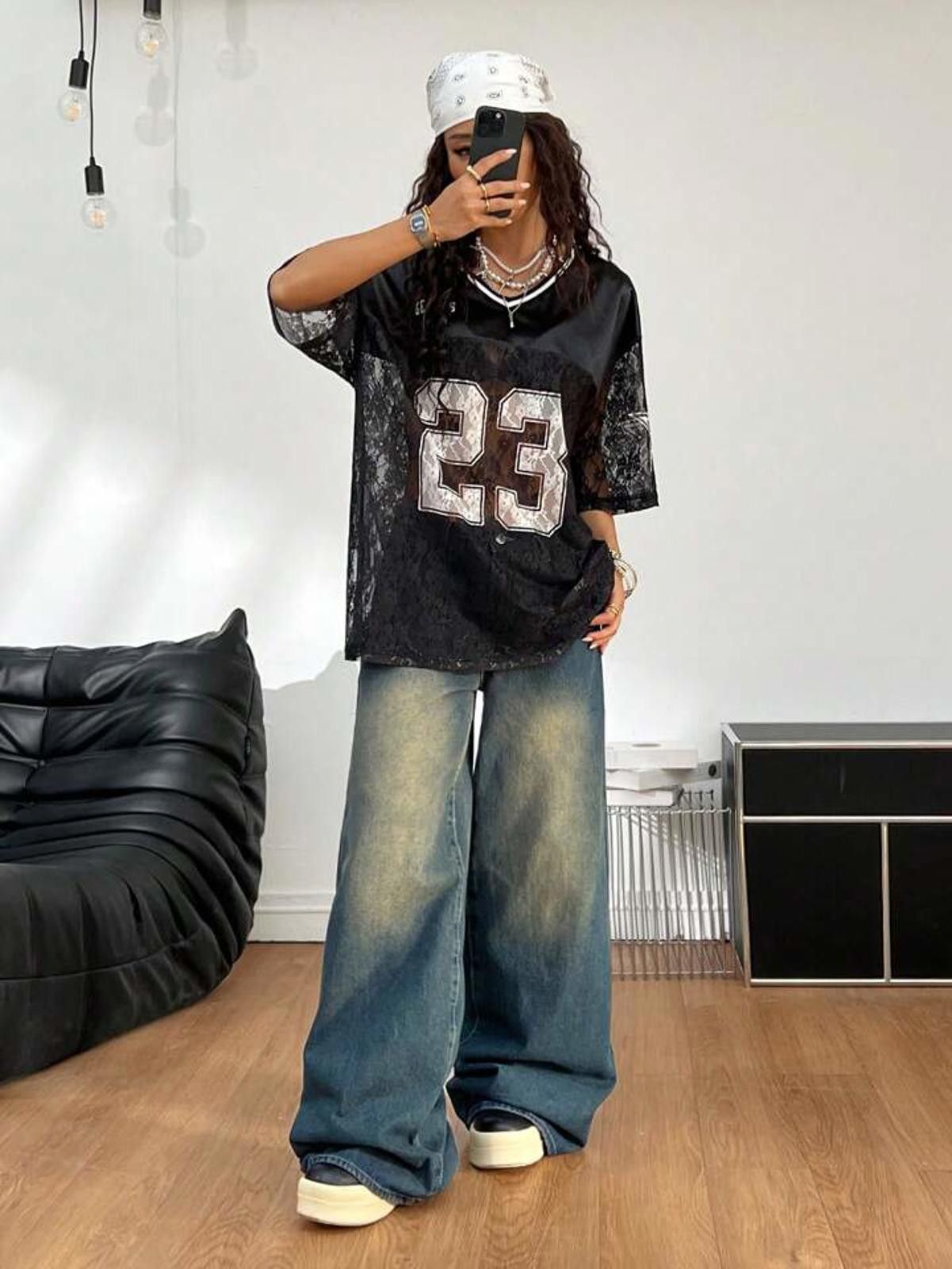 Other Genius 23 Lace Top Sexy Jersey Size ONE SIZE - 10 Thumbnail