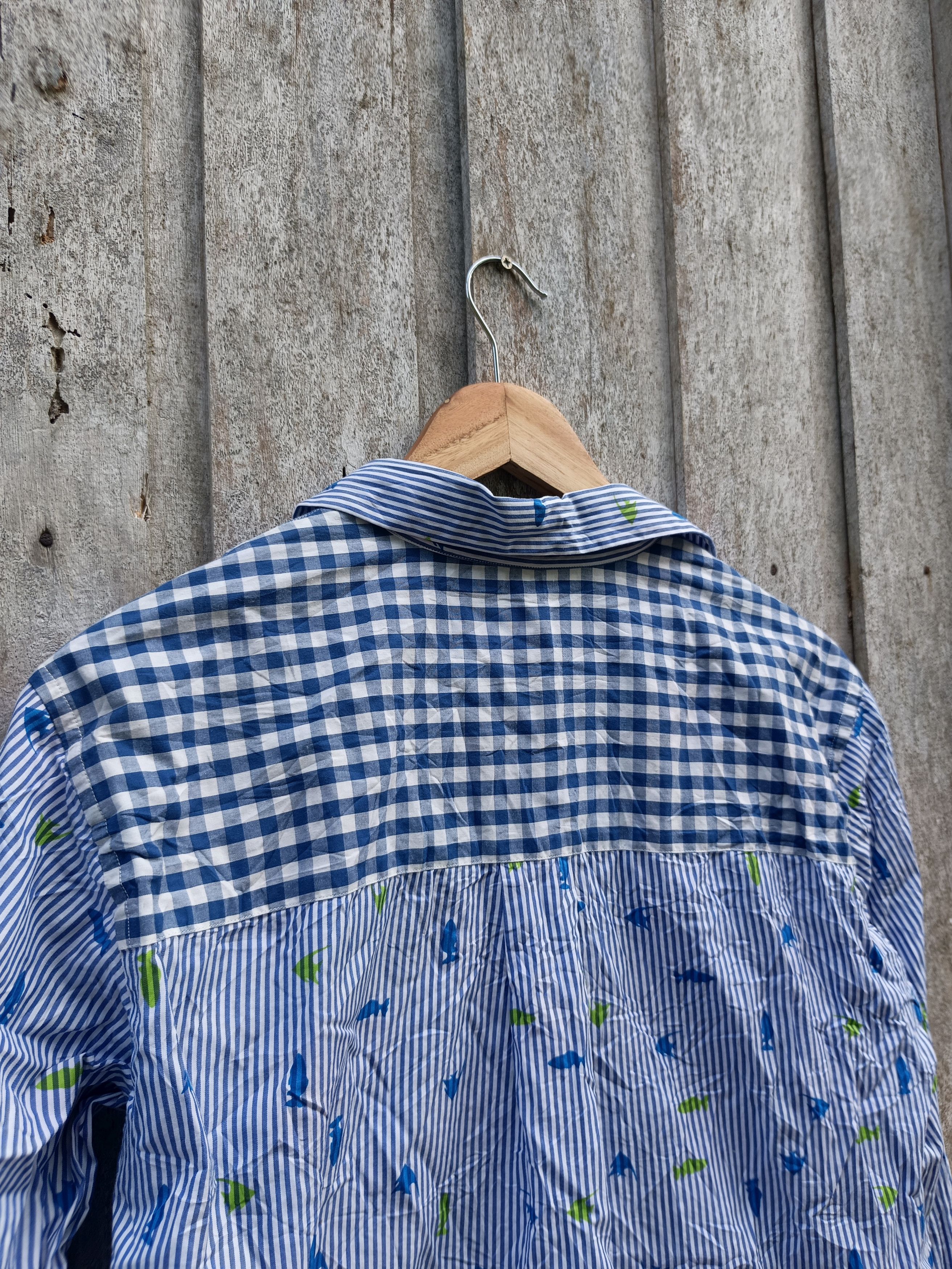 Comme des Garcons Homme Deux COMME des GARCONS Homme Deux fish aop polo Size US S / EU 44-46 / 1 - 7 Thumbnail