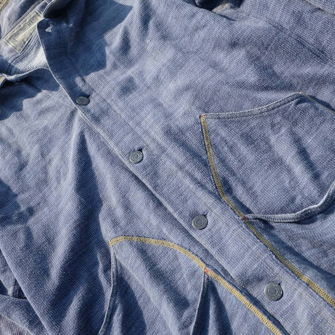 Designer Chipie Work Union Made Selvedge Pull Over Worker Size US L / EU 52-54 / 3 - 2 Thumbnail