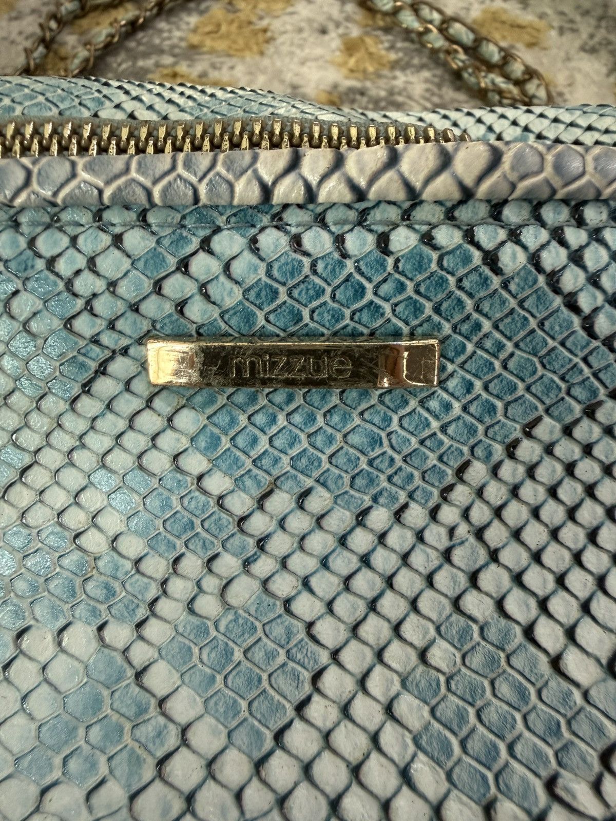 Mizzen+Main Japan Brand Mizzue Cross Body Waist Bag, Python Skin Style Size ONE SIZE - 5 Thumbnail