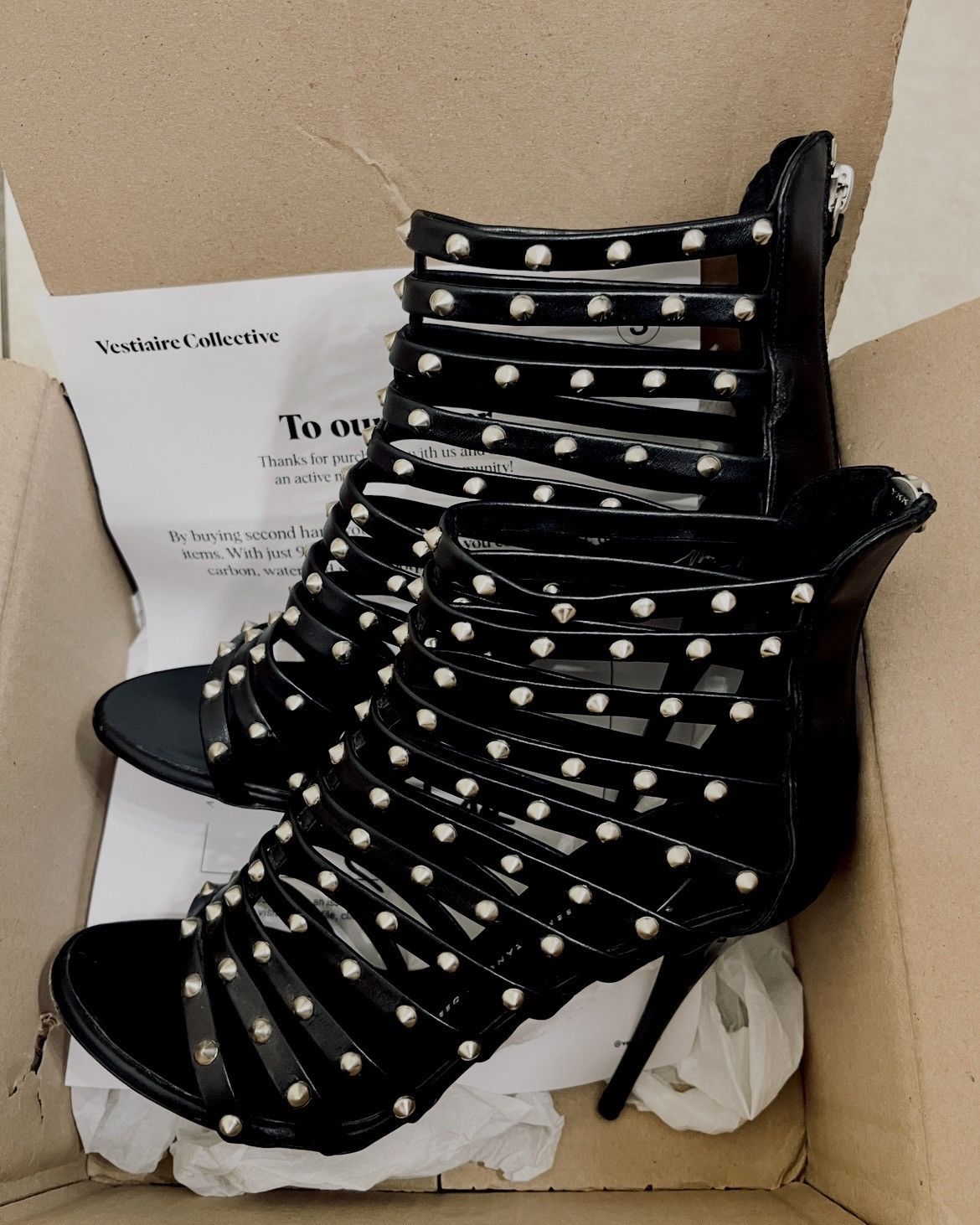 Giuseppe Zanotti Vintage Guiseppe Zanotti Gladiator Heeled Sandals Size US 8 / IT 38 - 2 Thumbnail