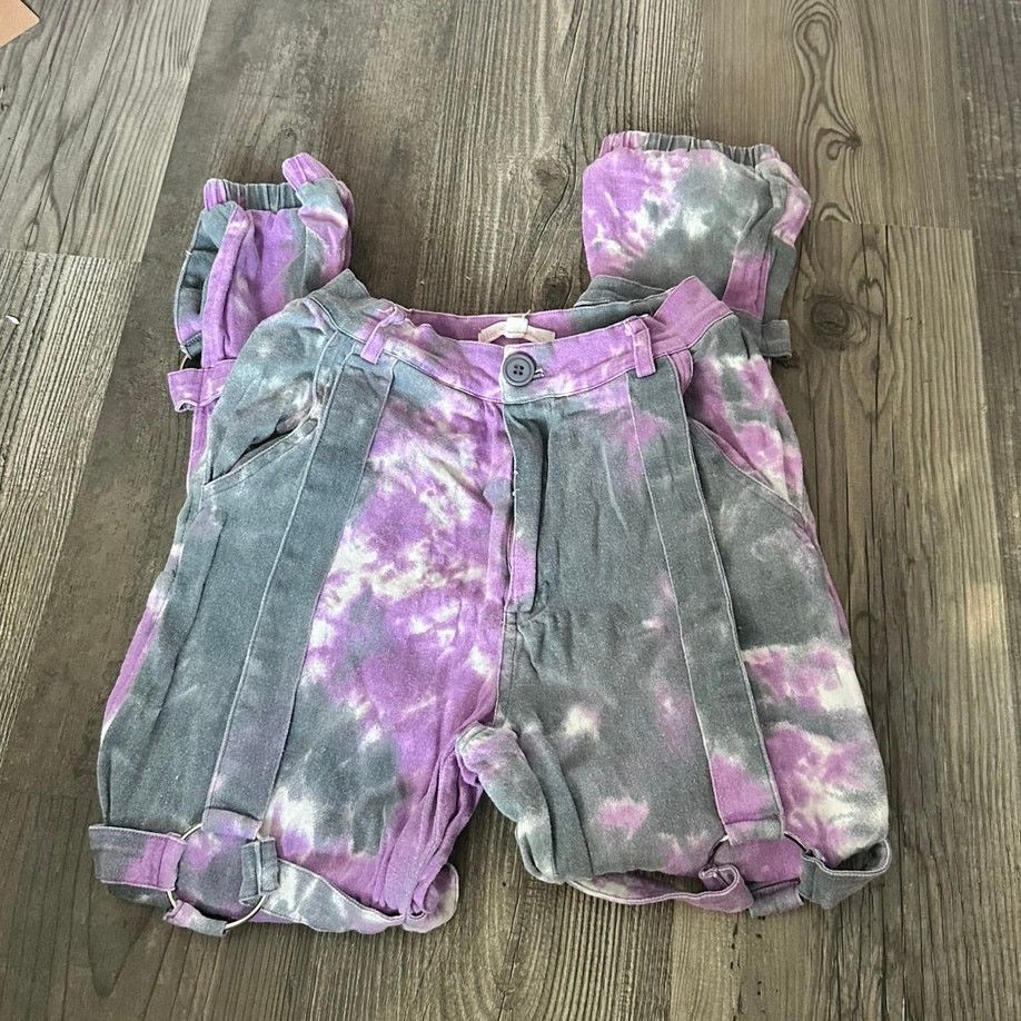 Dolls Kill dolls kill hot & delicious purple gray tie dye pants Size 28" / US 6 / IT 42 - 1 Thumbnail
