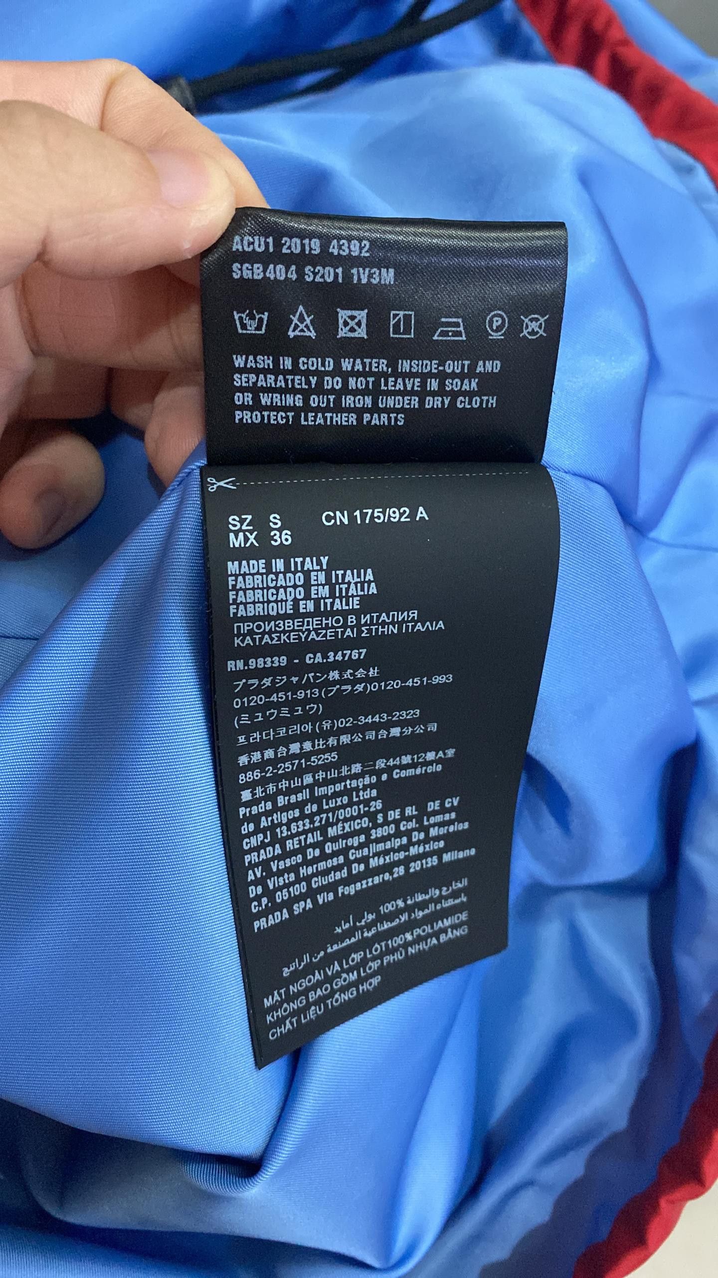 Prada PRADA NYLON COLORBLOCK JACKET Size US M / EU 48-50 / 2 - 7 Thumbnail