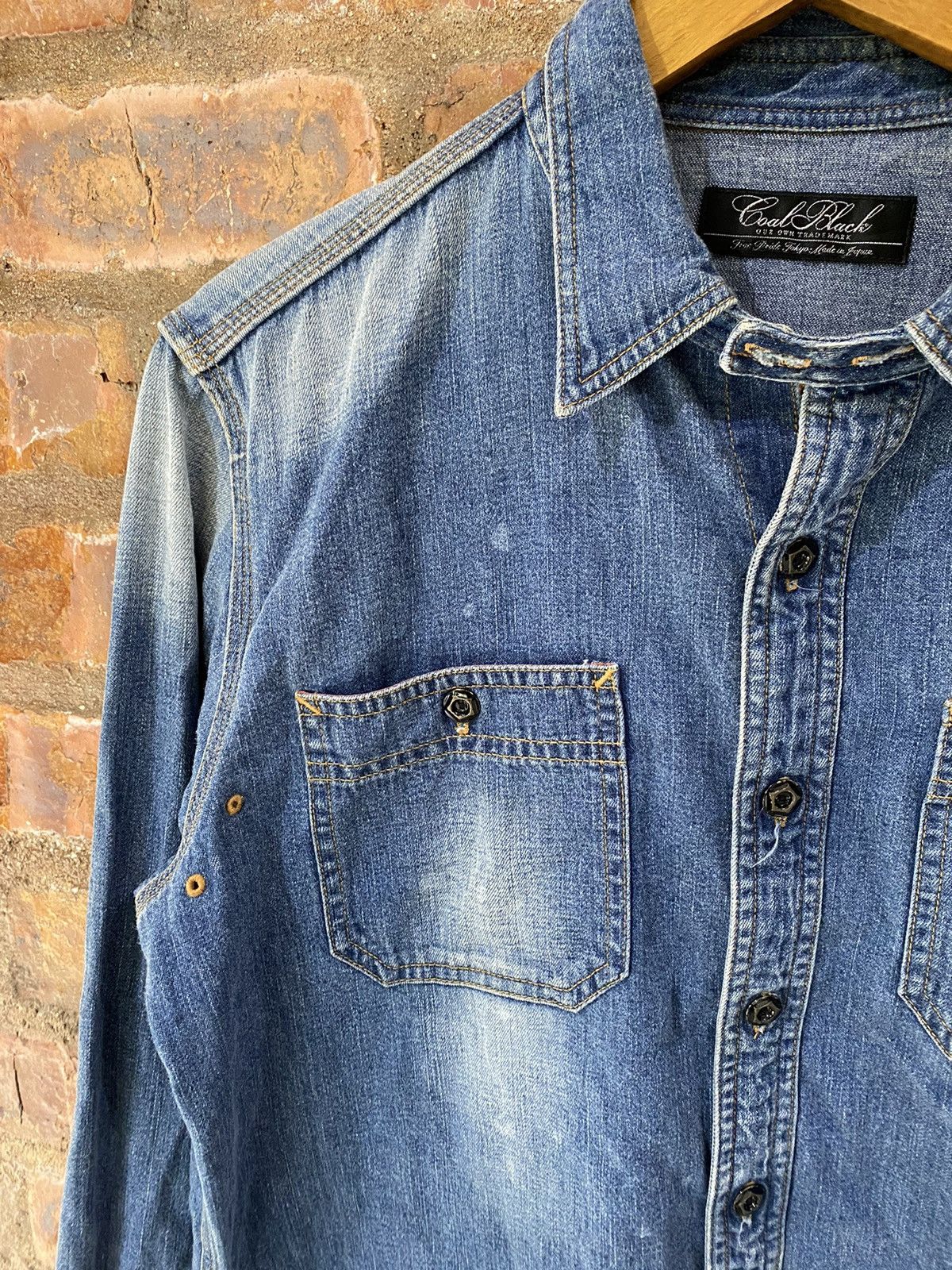 Mastermind Japan 2000s 🔥 Coal Black Los Angeles Rustic Faded Denim Distresse Size US M / EU 48-50 / 2 - 6 Thumbnail