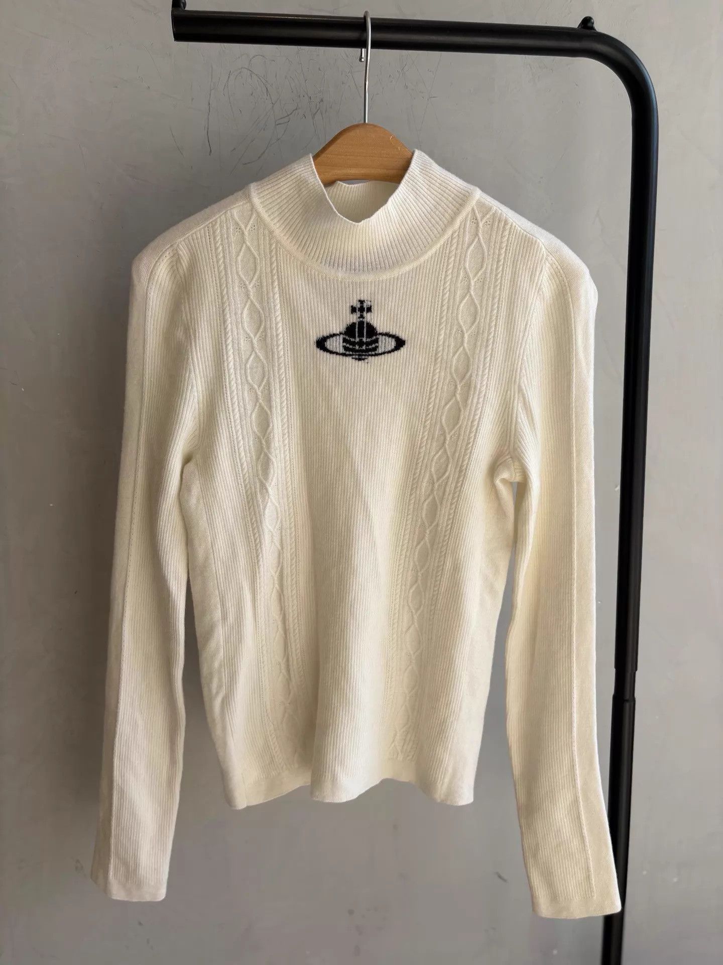 Vivienne Westwood Vivienne Westwood Deadstock White Fitted Knit Top XS Size XS / US 0-2 / IT 36-38 - 1 Thumbnail