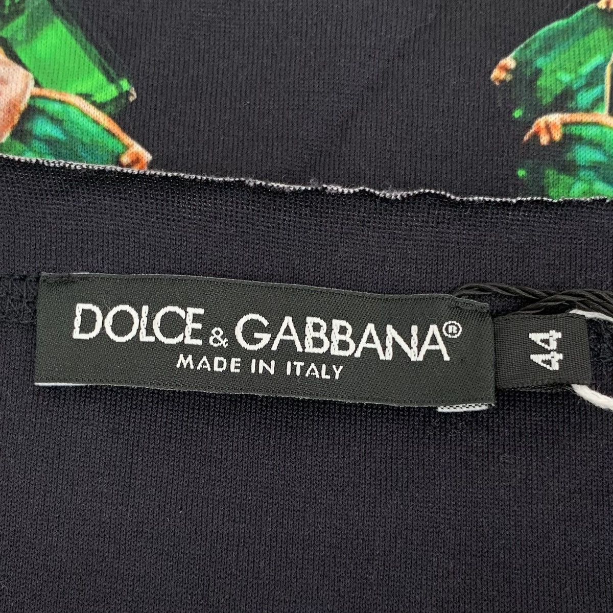 Dolce & Gabbana Dolce & Gabbana Black Floral Print Short Sleeve K26WX Size US XS / EU 42 / 0 - 5 Thumbnail