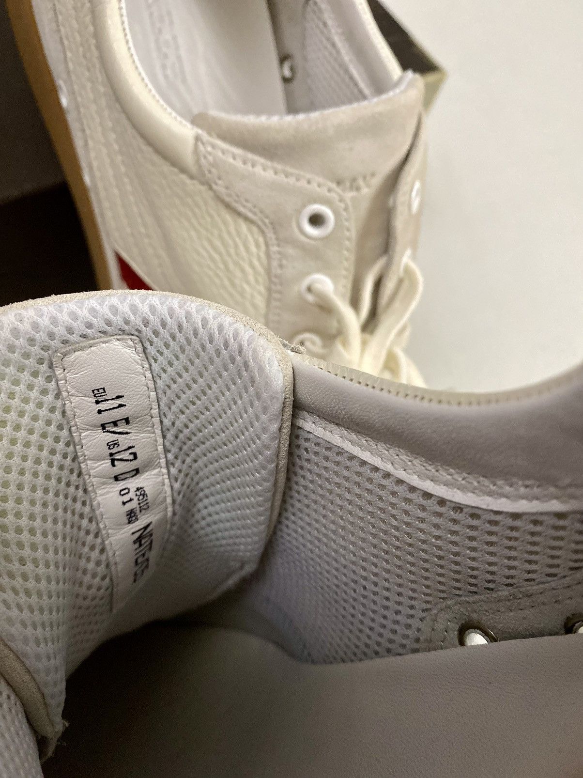 Bally Bally White/Cement Leather/Suede Stripe Nate Sneaker 12 NIB Size US 12 / EU 45 - 7 Thumbnail
