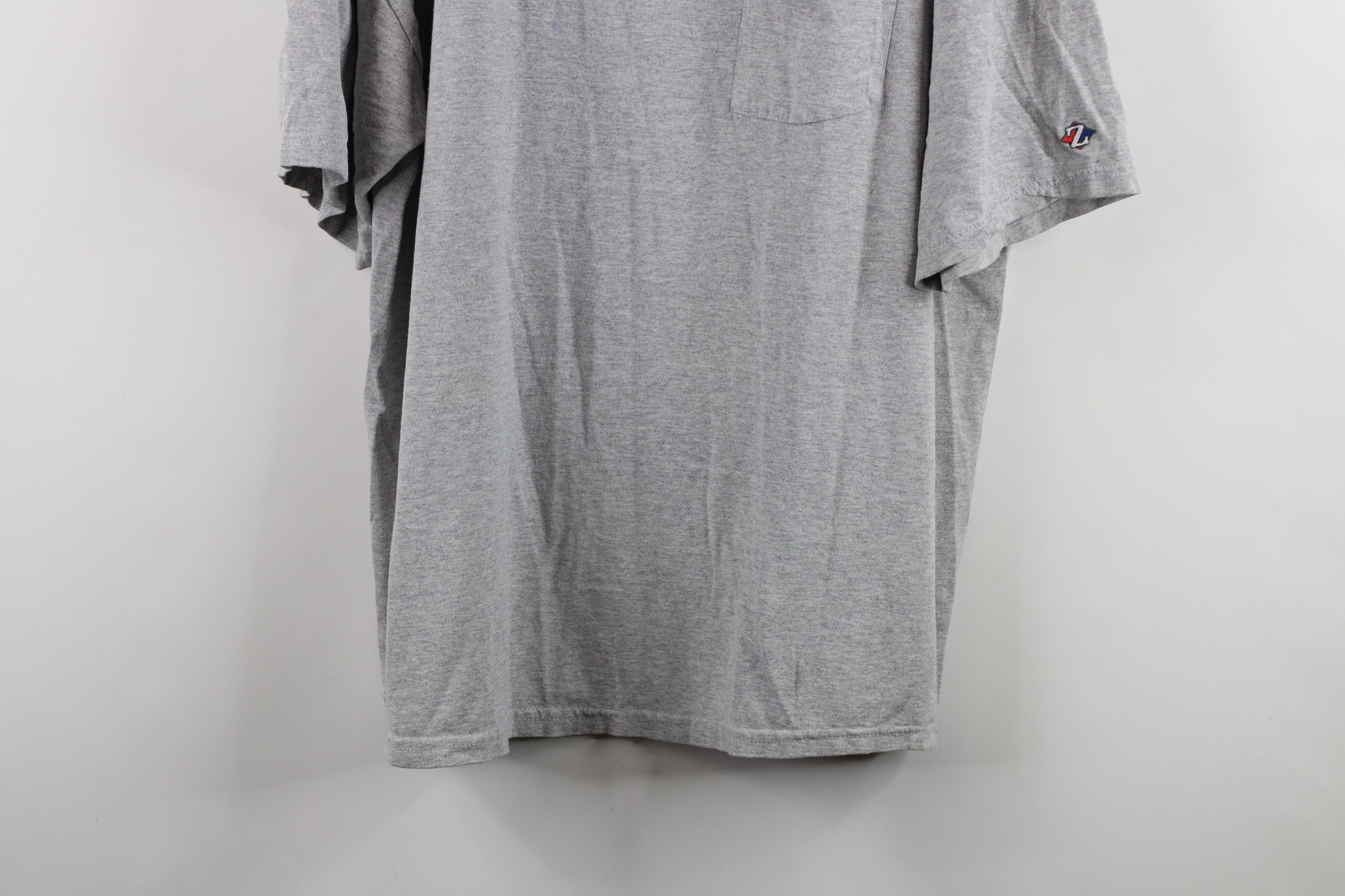 Vintage Vintage 90s Streetwear Heavyweight T-Shirt Heather Gray Size US L / EU 52-54 / 3 - 3 Thumbnail