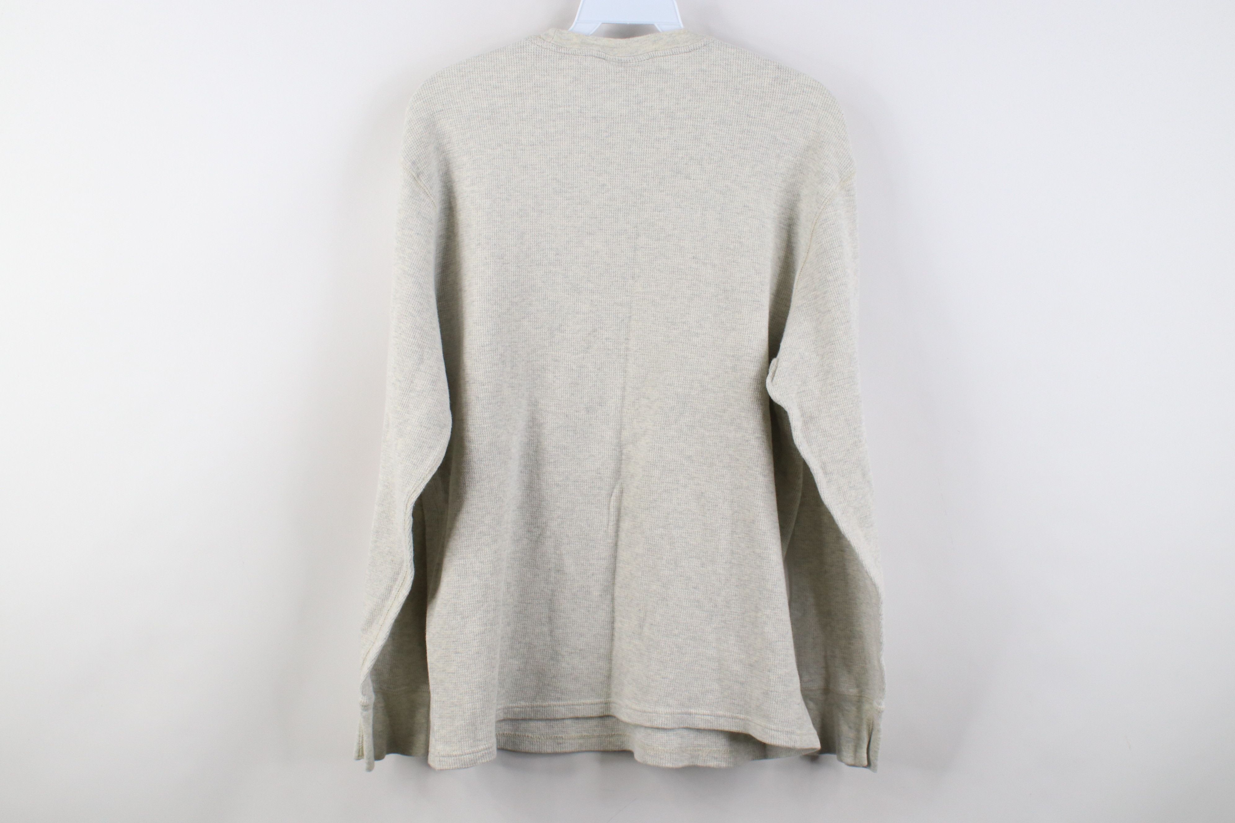Polo Ralph Lauren Vintage 90s Y2K Ralph Lauren Knit Long Sleeve T-Shirt Gray Size US XL / EU 56 / 4 - 8 Thumbnail