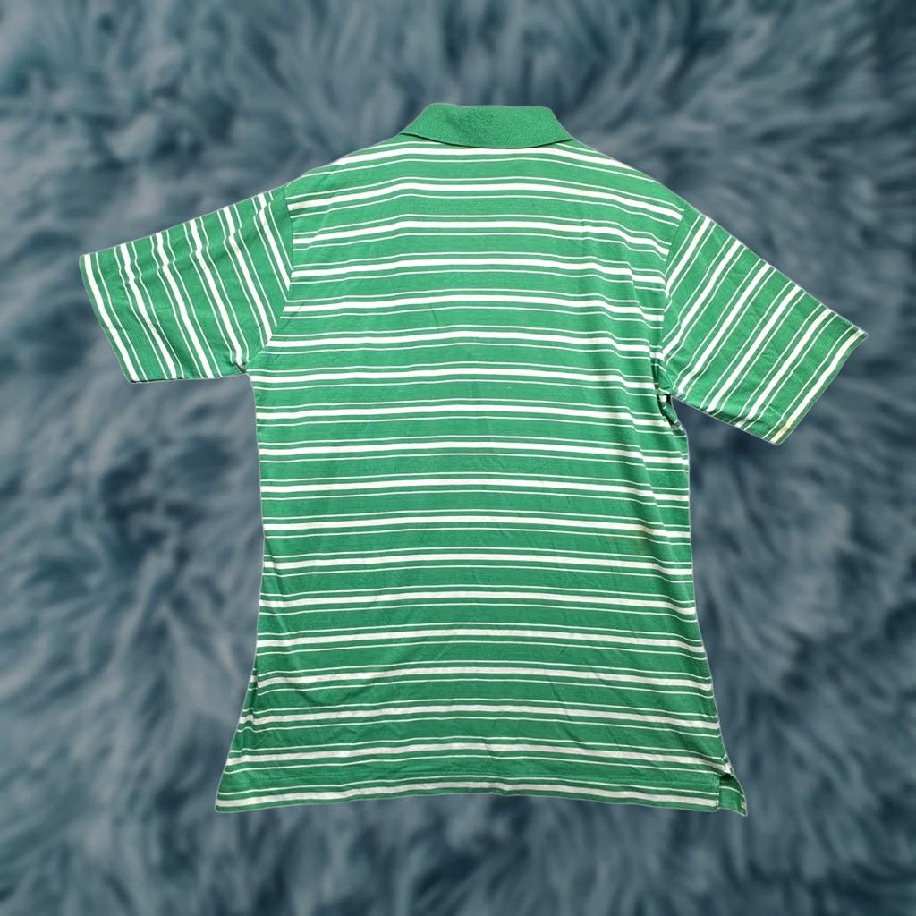Vintage VINTAGE The Sun Beater Deans Polo Shirt Mens XL Striped Green Hong Kong Polo Shirt XL Mens Green Deans 80s Size US XL / EU 56 / 4 - 1 Thumbnail