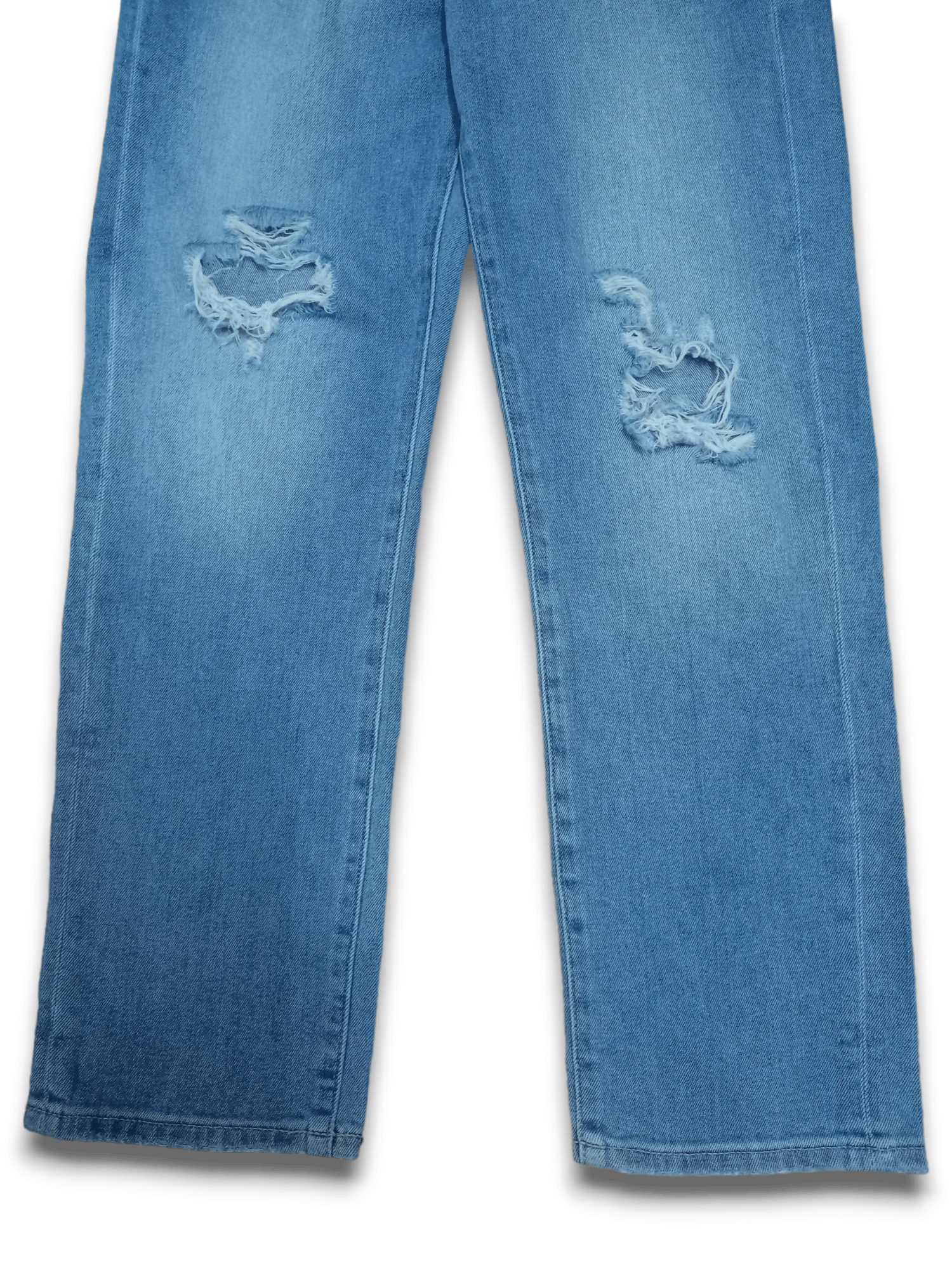 Japanese Brand × Uniqlo Vintage Japanese Uniqlo Blue Wash Distressed Jeans 24x27 Size 24" / US 00 / IT 34 - 8 Thumbnail