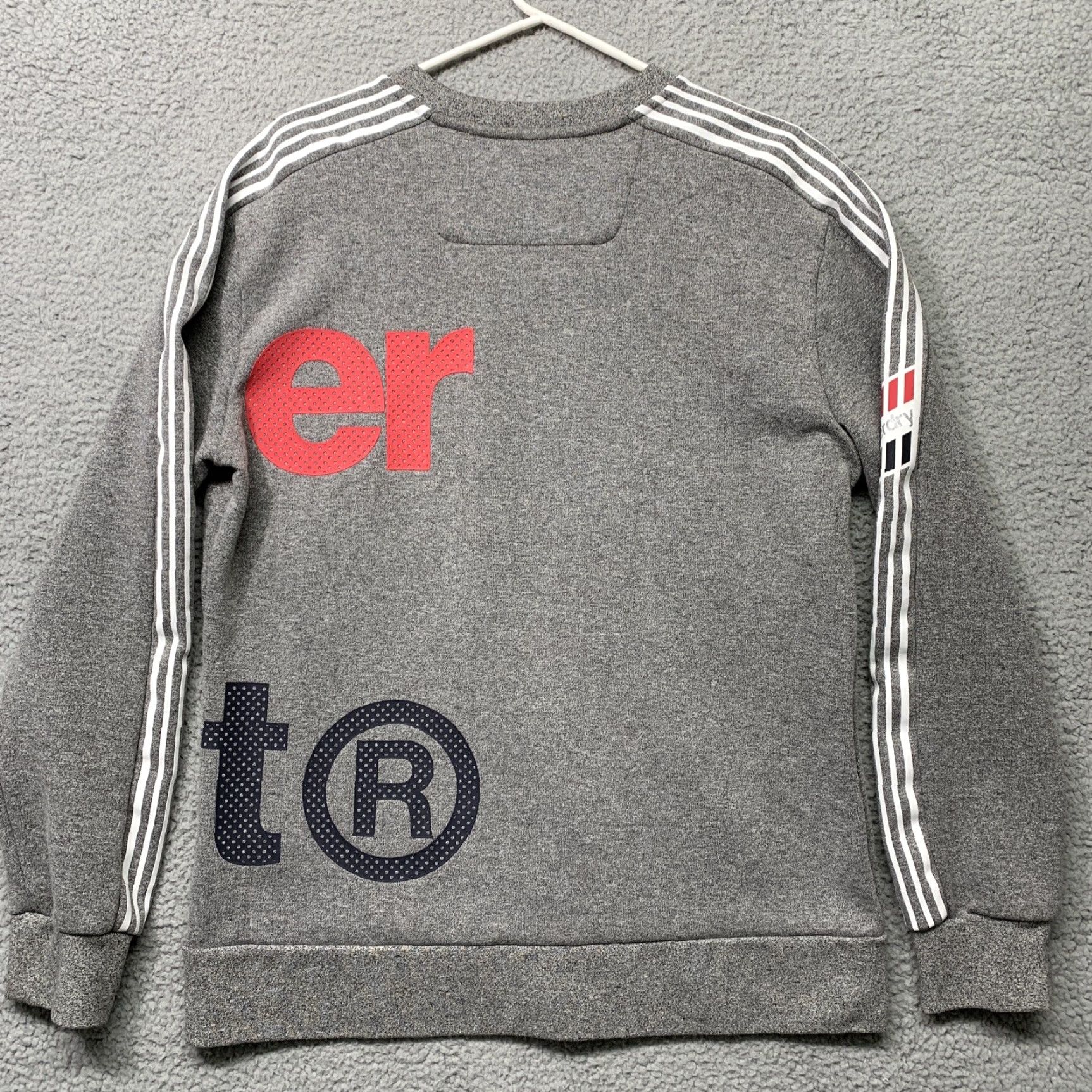 Superdry Superdry Sweatshirt Athletic Co XL Gray Red White Logo Pullover Crew Neck Women Activewear Size XL / US 12-14 / IT 48-50 - 4 Thumbnail