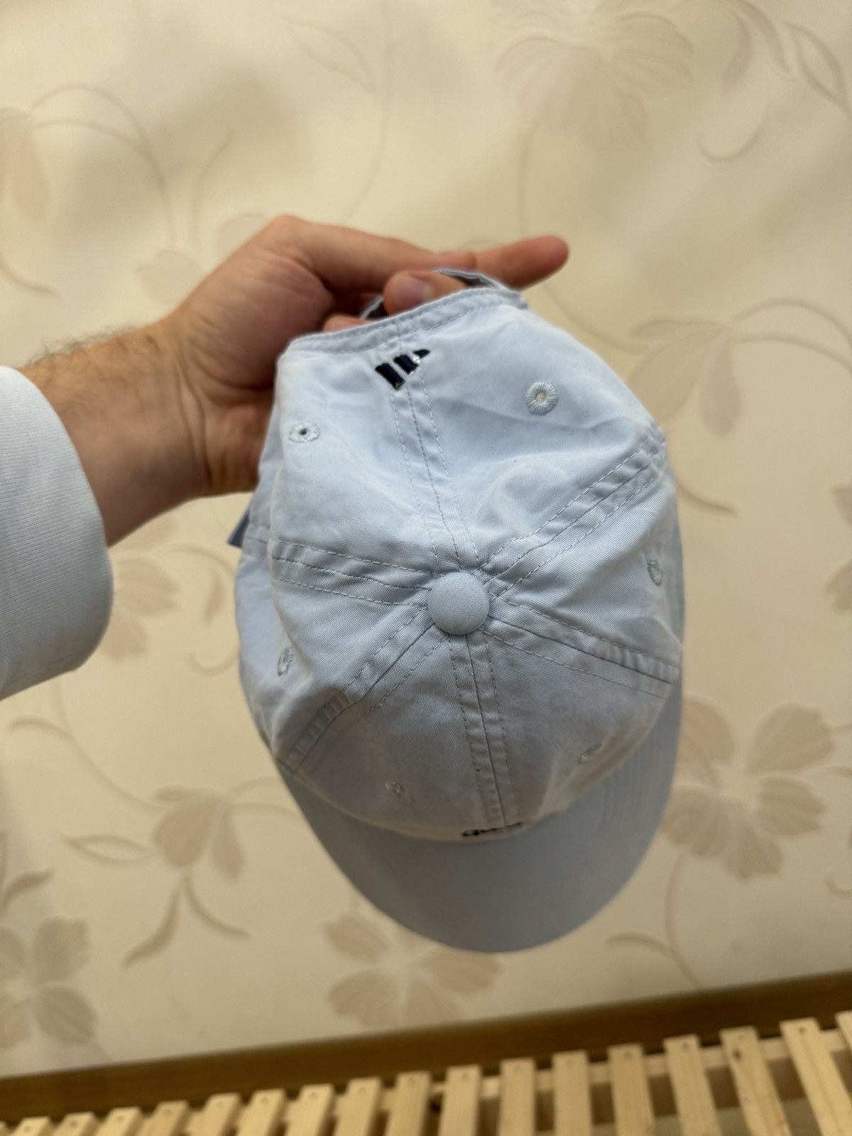 Adidas Adidas headwear vintage y2k blue double logo baseball cap Size ONE SIZE - 5 Thumbnail
