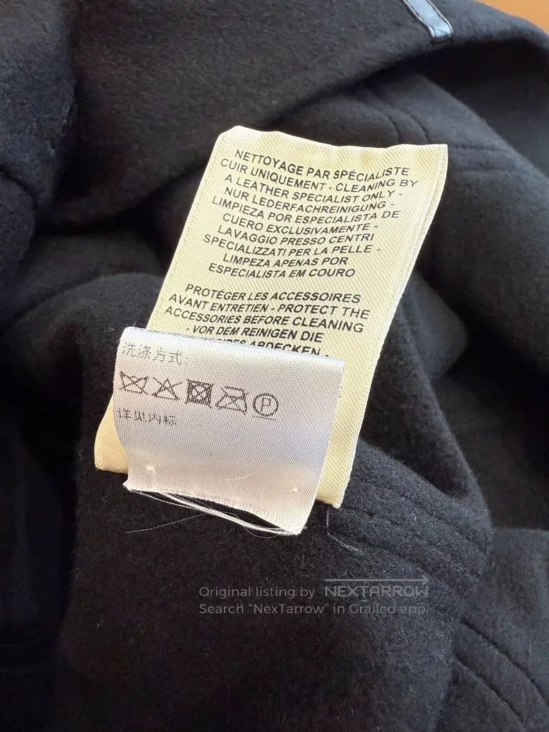 Hermes Hermes Leather Patch Cashmere Coat Size XS / US 0-2 / IT 36-38 - 4 Thumbnail