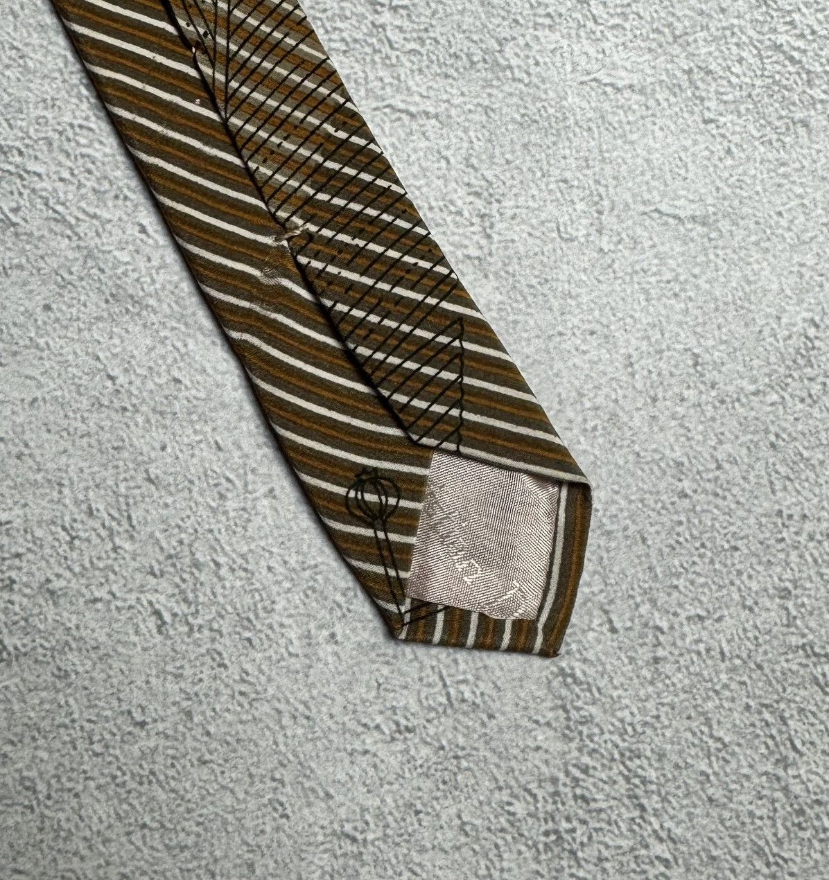 Dior Christian Dior 1990s Vintage 100% Silk Pattern Tie Size ONE SIZE - 6 Thumbnail