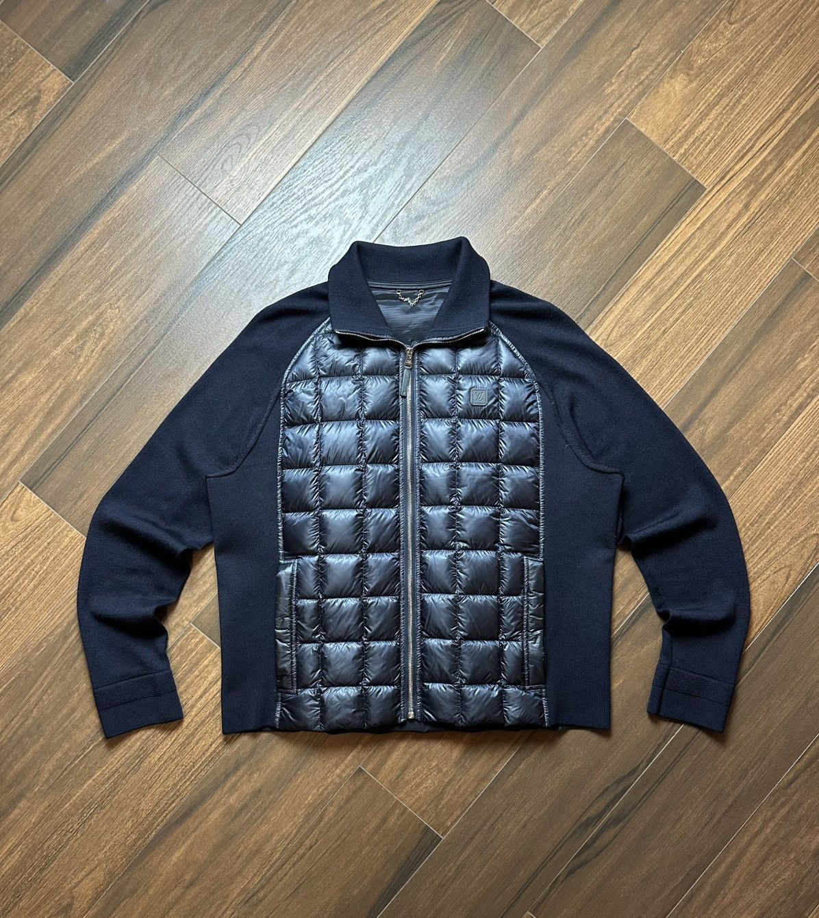 Louis Vuitton Louis Vuitton Panelled Zip Up Puffer Jacket Size US XL / EU 56 / 4 - 1 Thumbnail