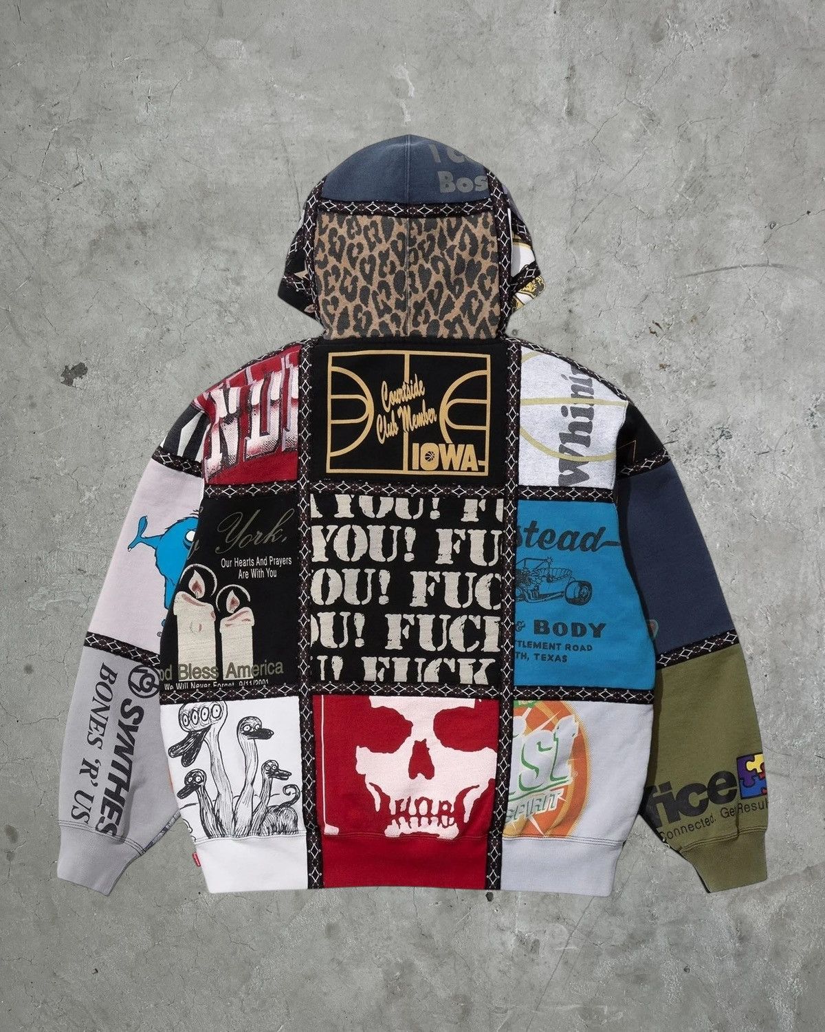 Supreme Supreme x N(N) Patch Work Hoodie Size US XL / EU 56 / 4 - 2 Thumbnail