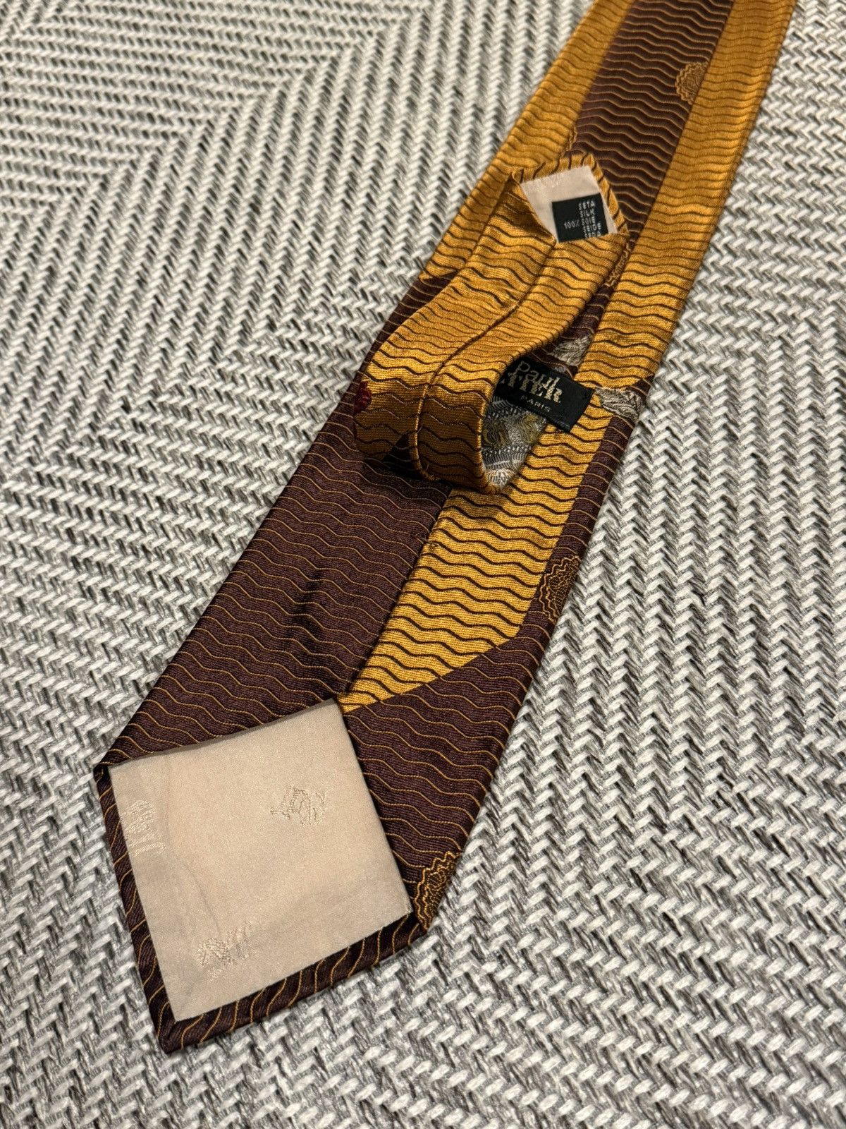 Jean Paul Gaultier Jean Paul Gaultier Lustrous Rose Crest Tie Size ONE SIZE - 6 Thumbnail