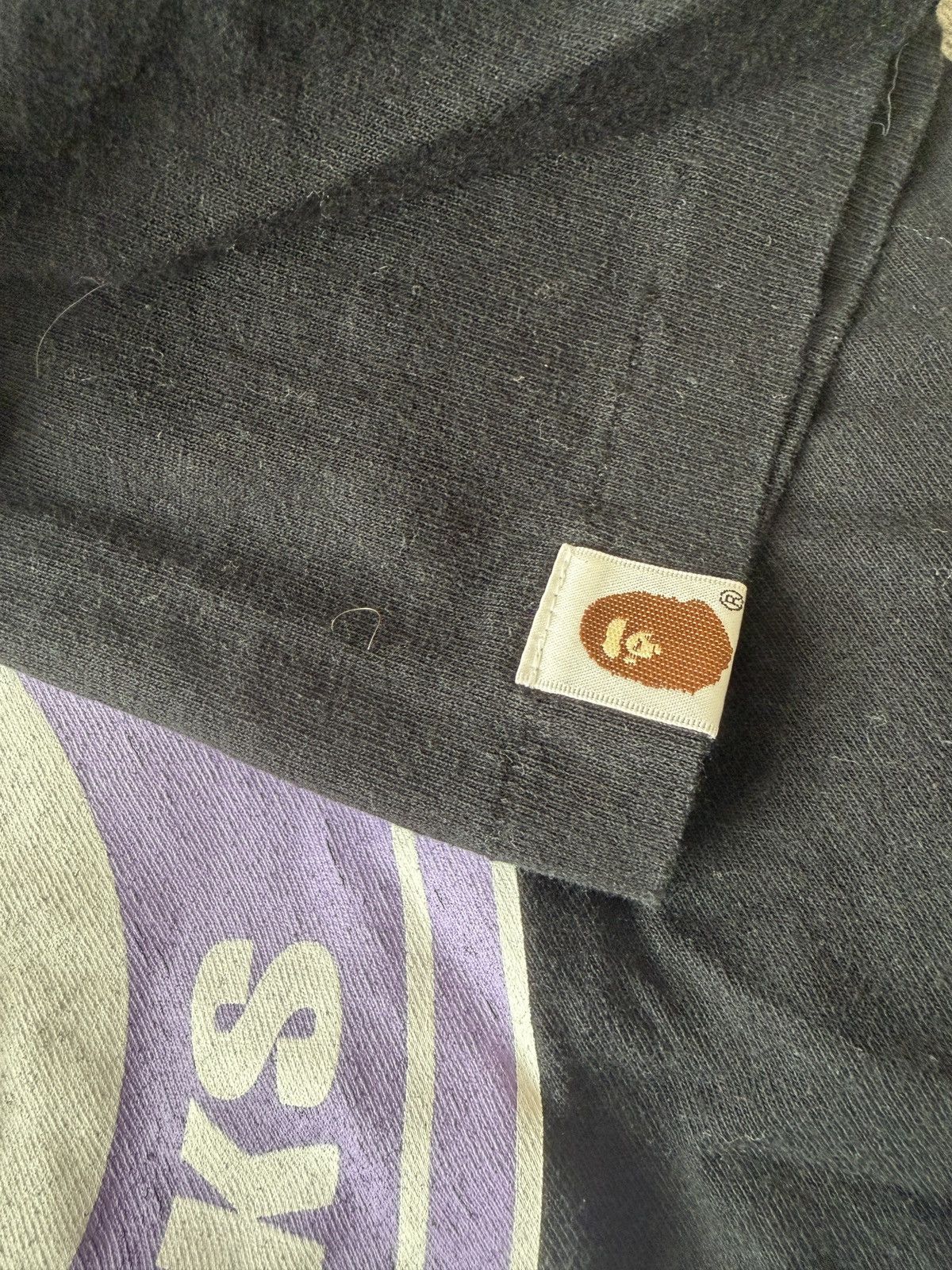 Bape Black Bape fuzzy ape tee Size XS / US 0-2 / IT 36-38 - 4 Thumbnail