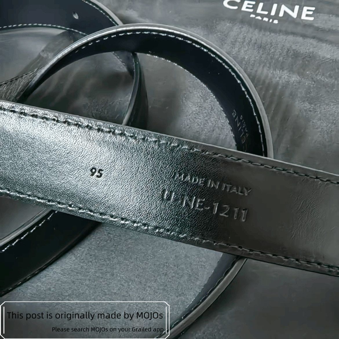 Celine Sz 95 Celine By Hedi Logo Buckle Belt Size ONE SIZE - 4 Thumbnail