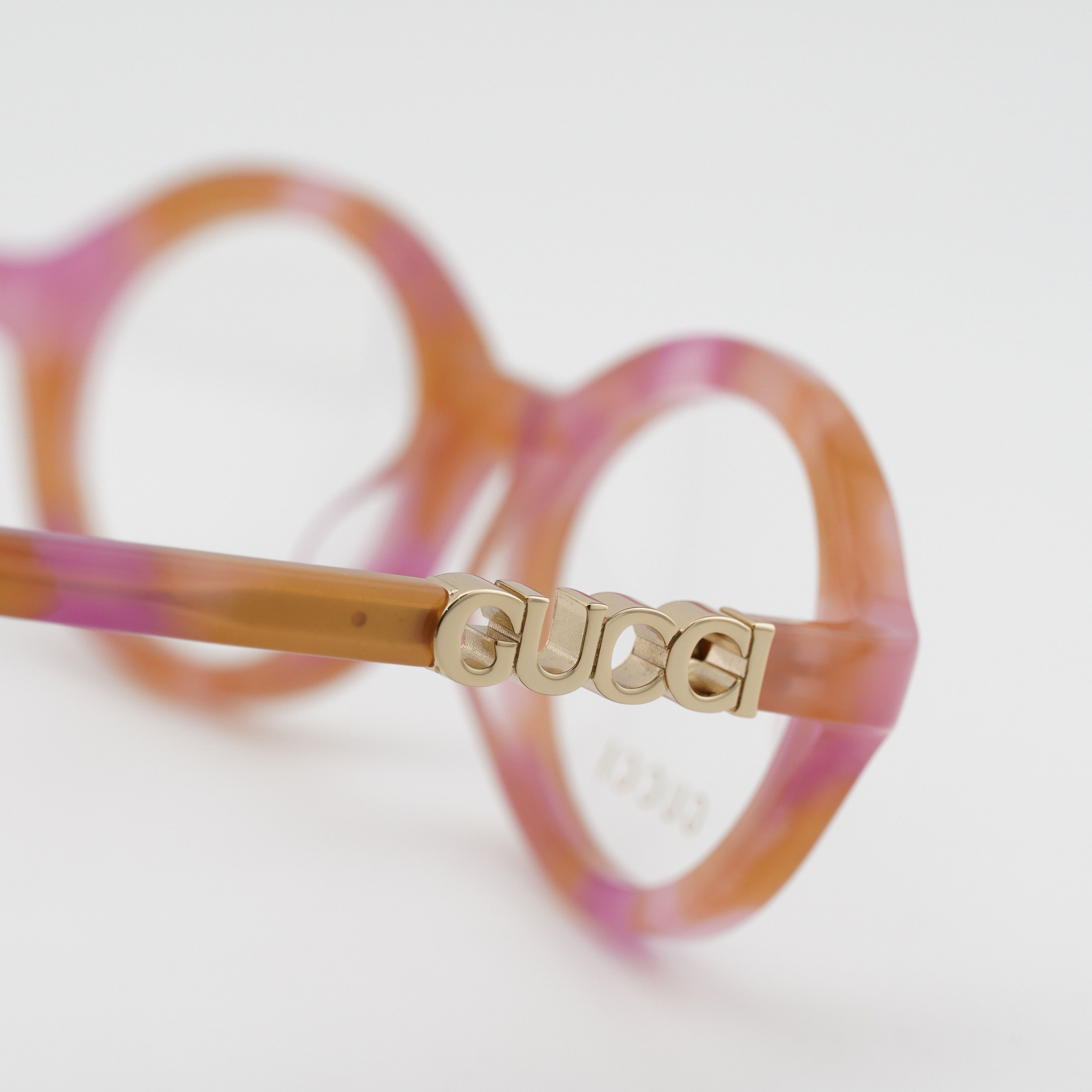 Gucci Gucci GG2153O 004 Eyeglasses Pink / Orange 51mm Oval Frame Size ONE SIZE - 8 Thumbnail