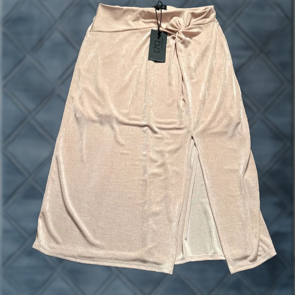 Vintage Gibsonlook Maxi Skirt Womens M Pink Preppy Casual Polyester Blend 29W Skirt Maxi Pink Preppy Women M Size 32" / US 10 / IT 46 - 1 Thumbnail