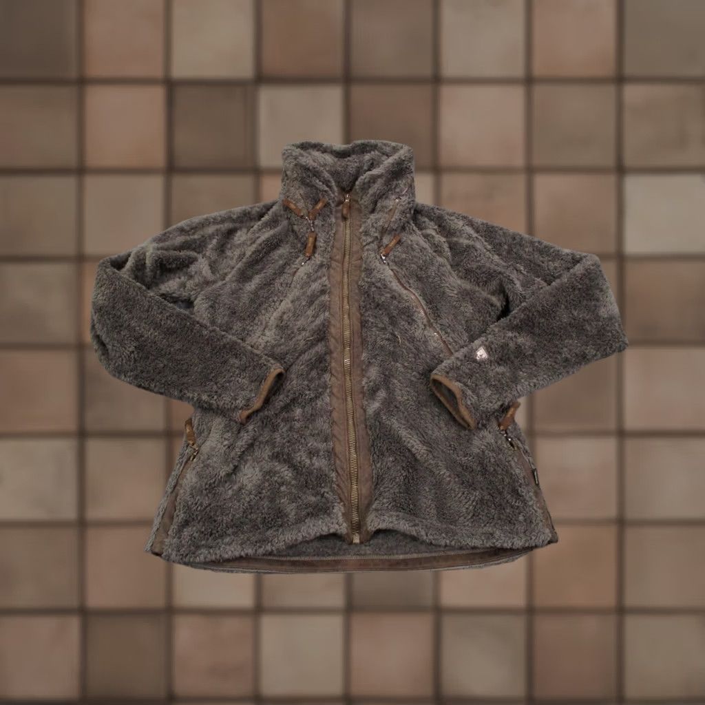 Vintage Kuhl Jacket Womens M Brown Fleece Jacket, Regular, Polyester Lining, Zipped Pockets, Full Zip, Outdoor Casual Coat Size M / US 6-8 / IT 42-44 - 1 Thumbnail